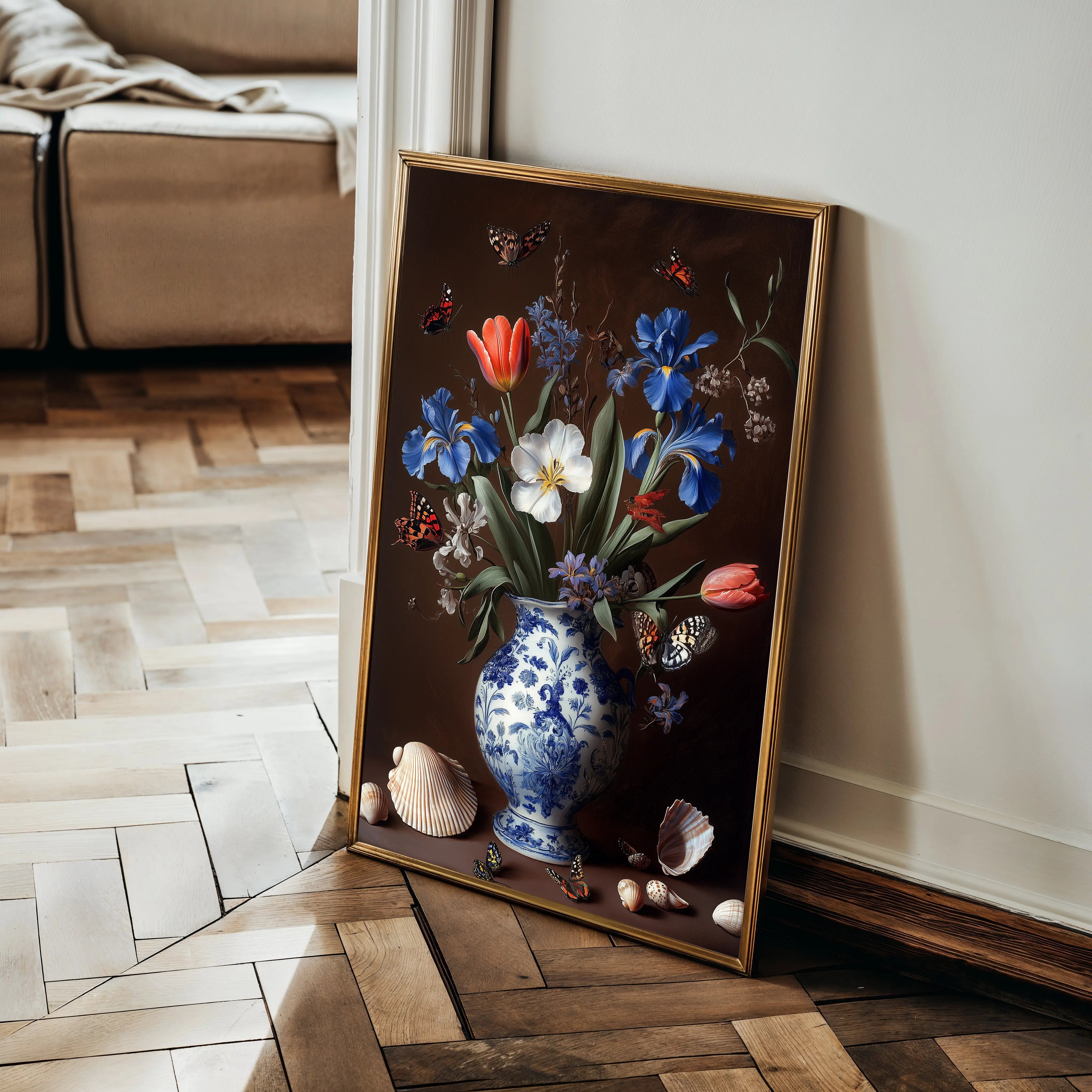 Floral Canvas Wall Art WAD1127-F 90 x 60 cm / Stretched on hidden frame