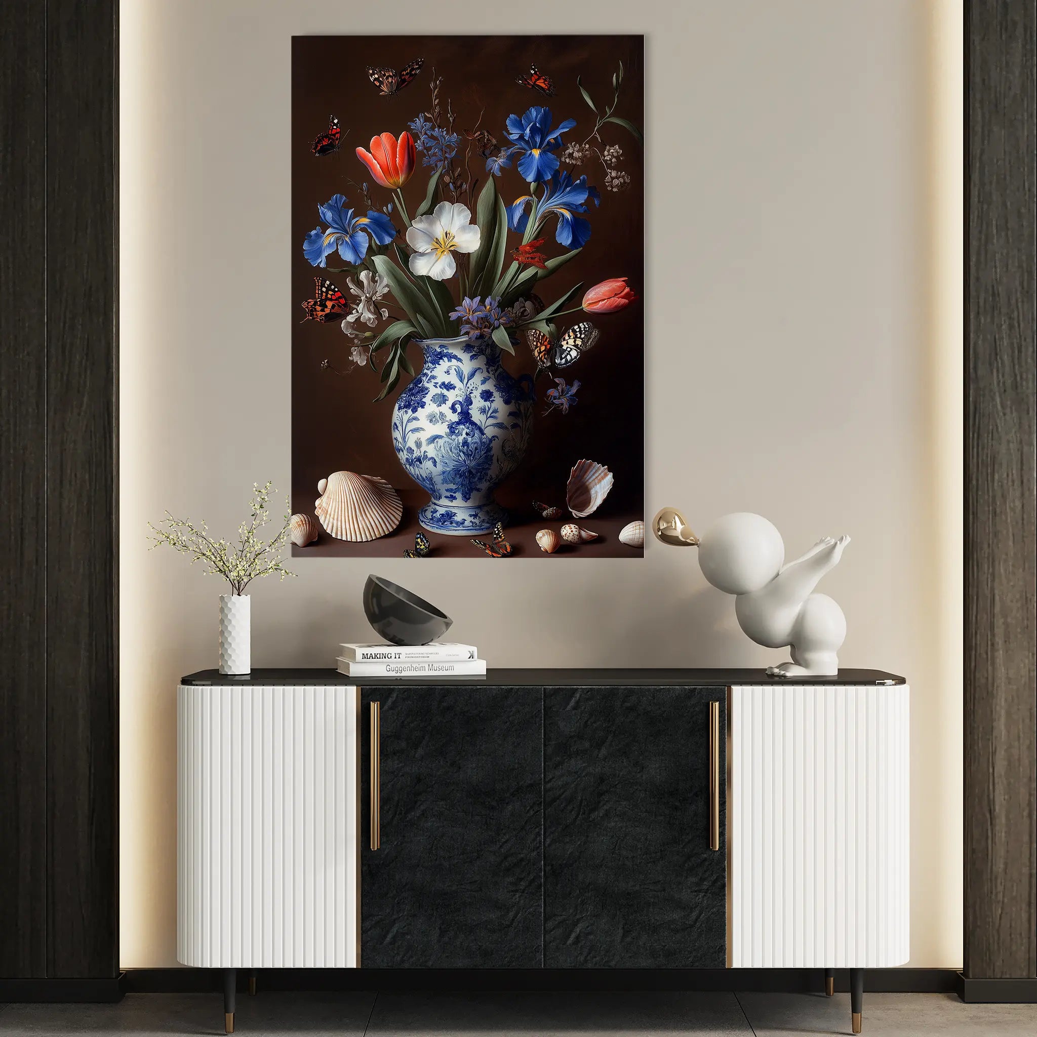 Floral Canvas Wall Art WAD1127-F 90 x 60 cm / Stretched on hidden frame