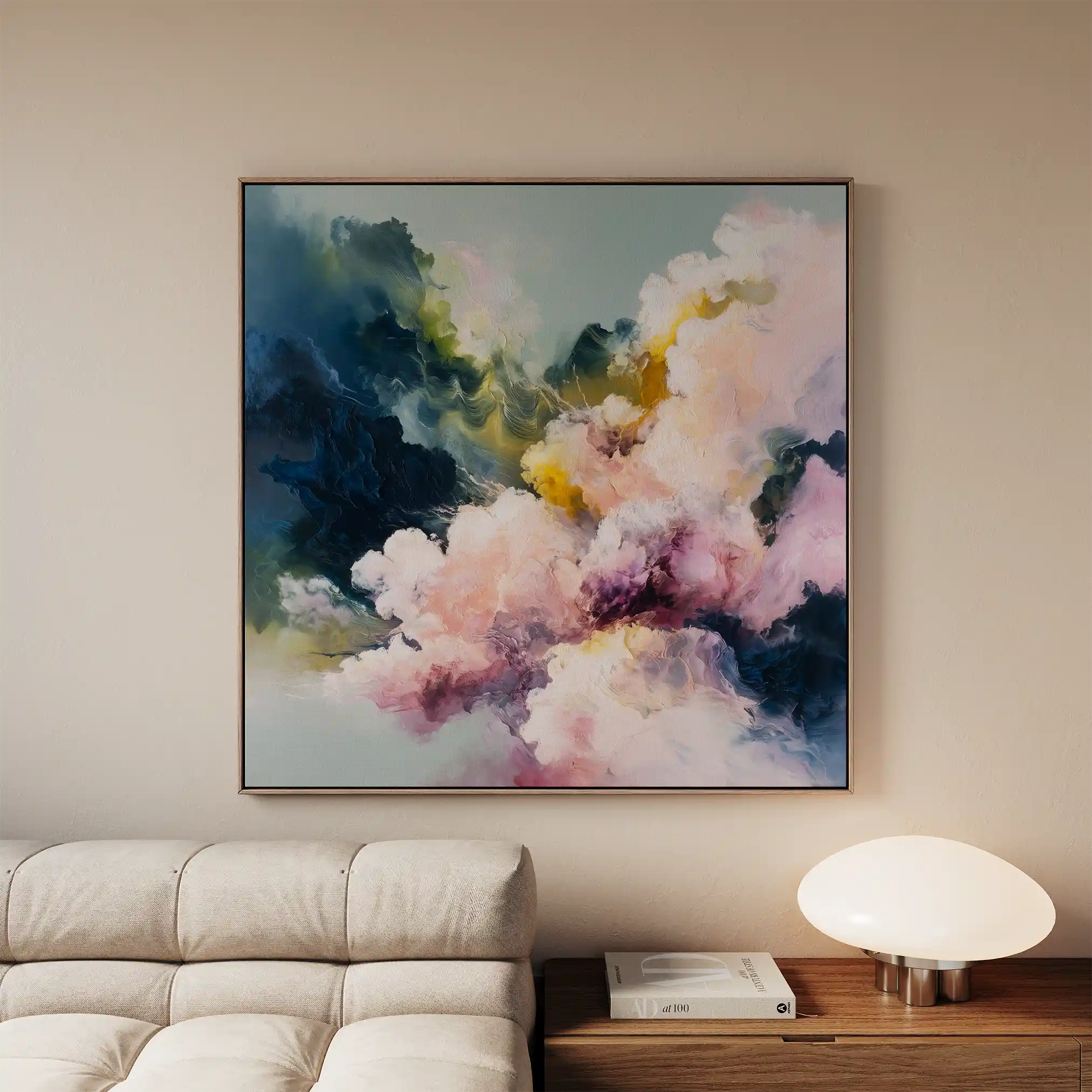 Abstract 1129 Canvas Art 60 x 60 cm / Stretched on hidden frame