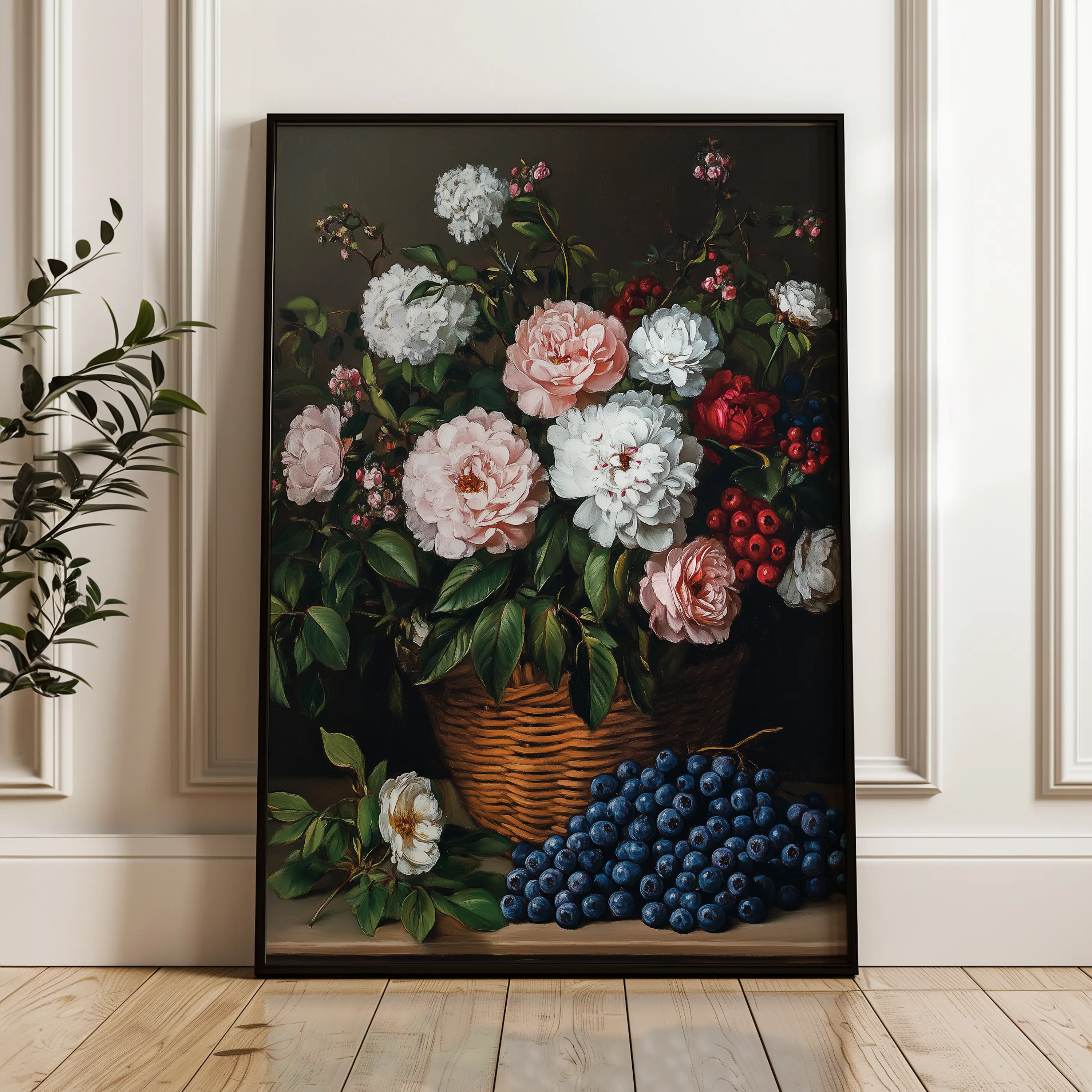 Floral Canvas Wall Art WAD1129-F 90 x 60 cm / Stretched on hidden frame