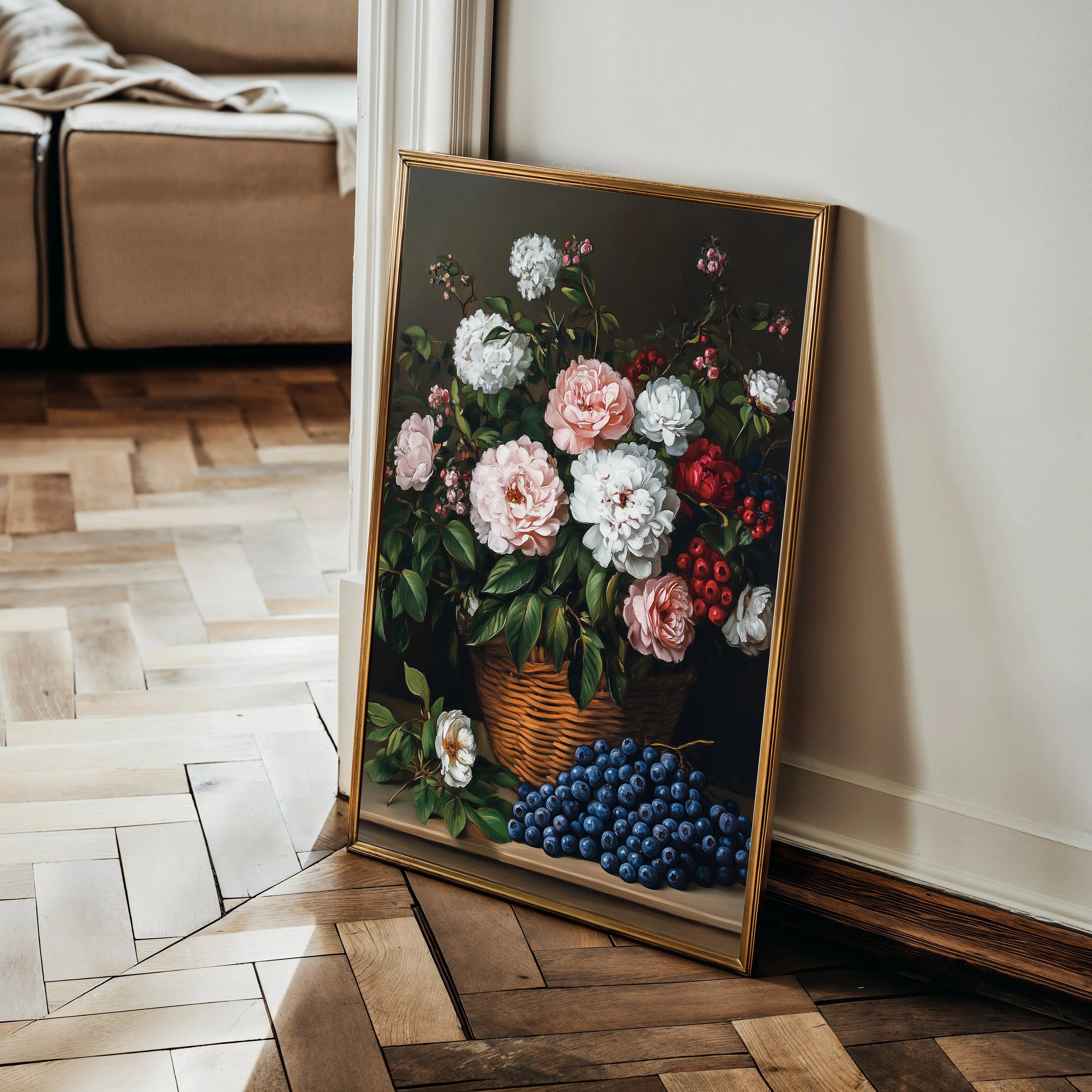 Floral Canvas Wall Art WAD1129-F 90 x 60 cm / Stretched on hidden frame