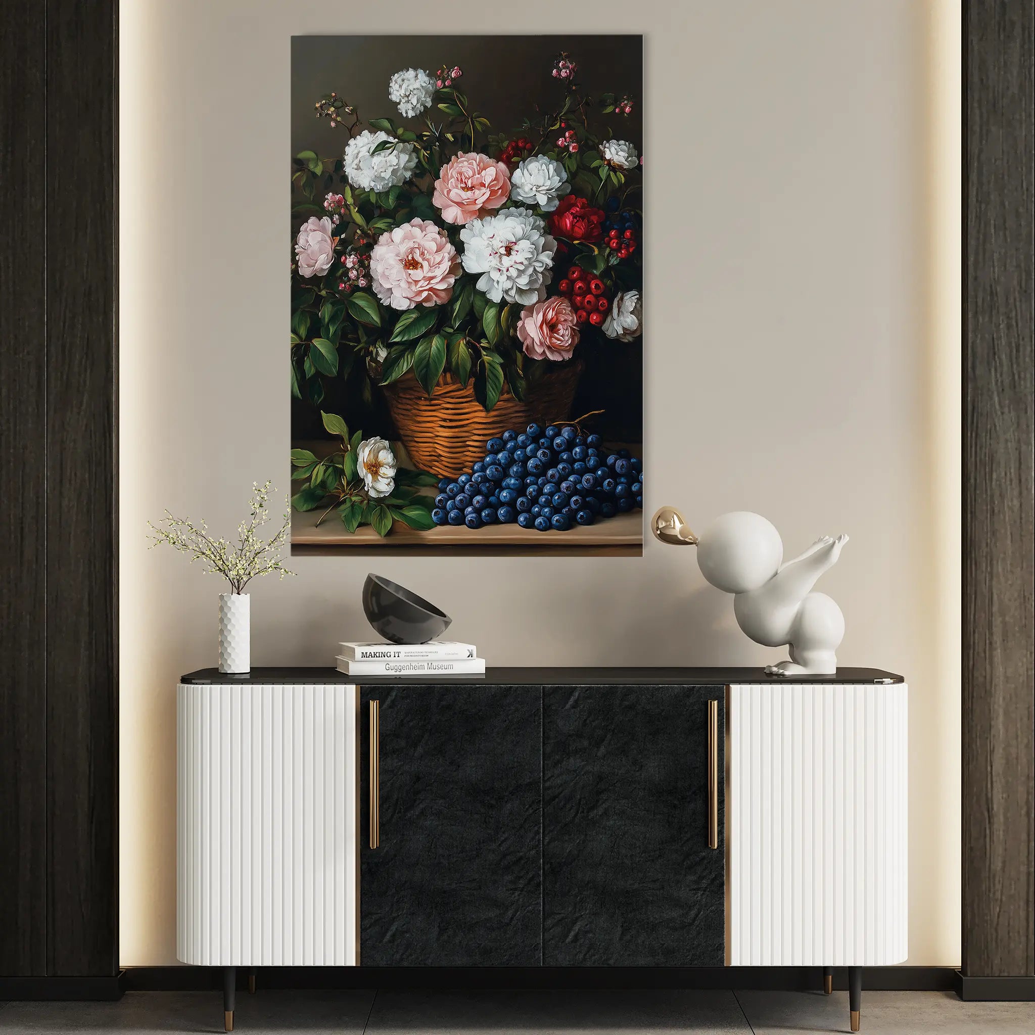 Floral Canvas Wall Art WAD1129-F 90 x 60 cm / Stretched on hidden frame