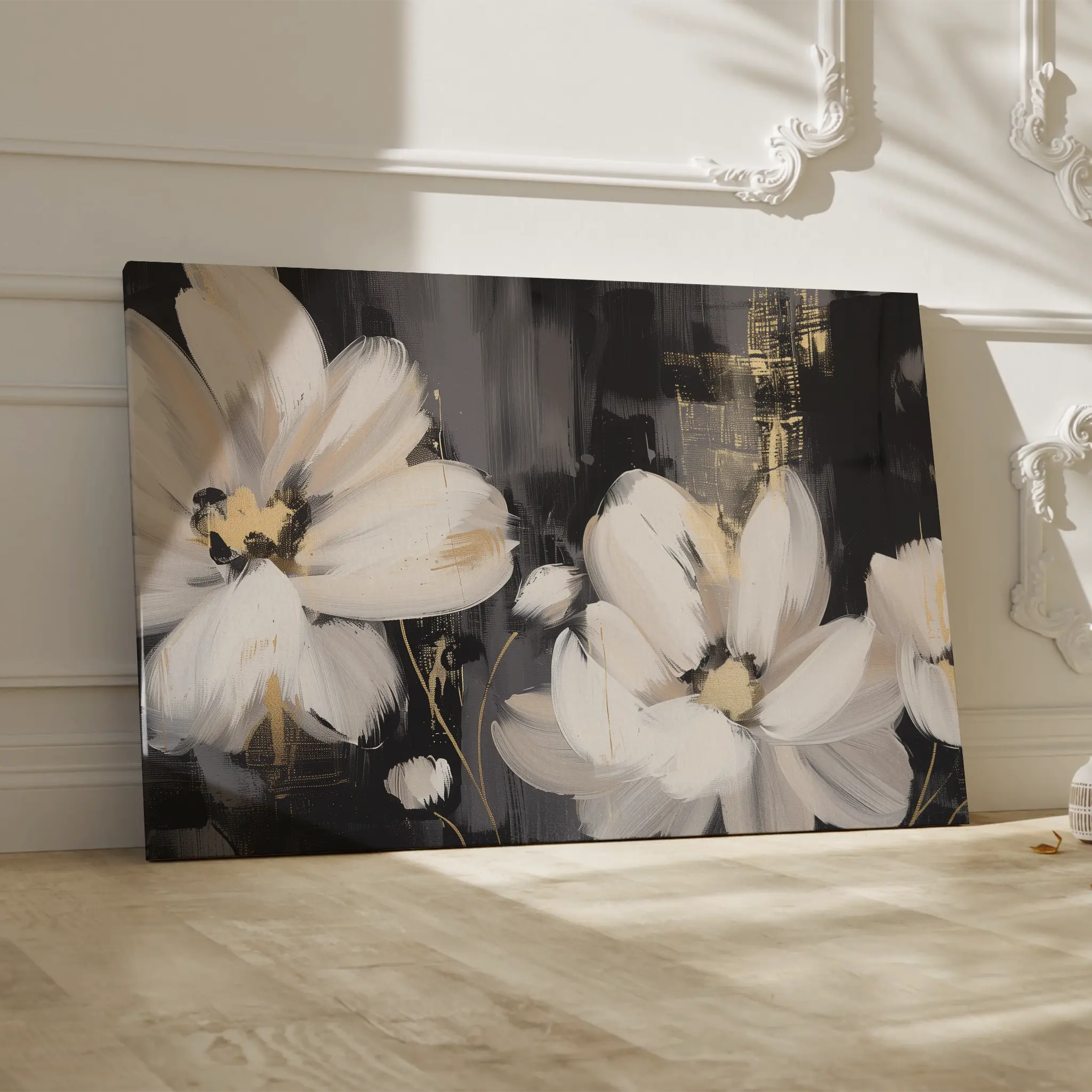 Floral Canvas Wall Art WAD113-F 90 x 60 cm / Stretched on hidden frame