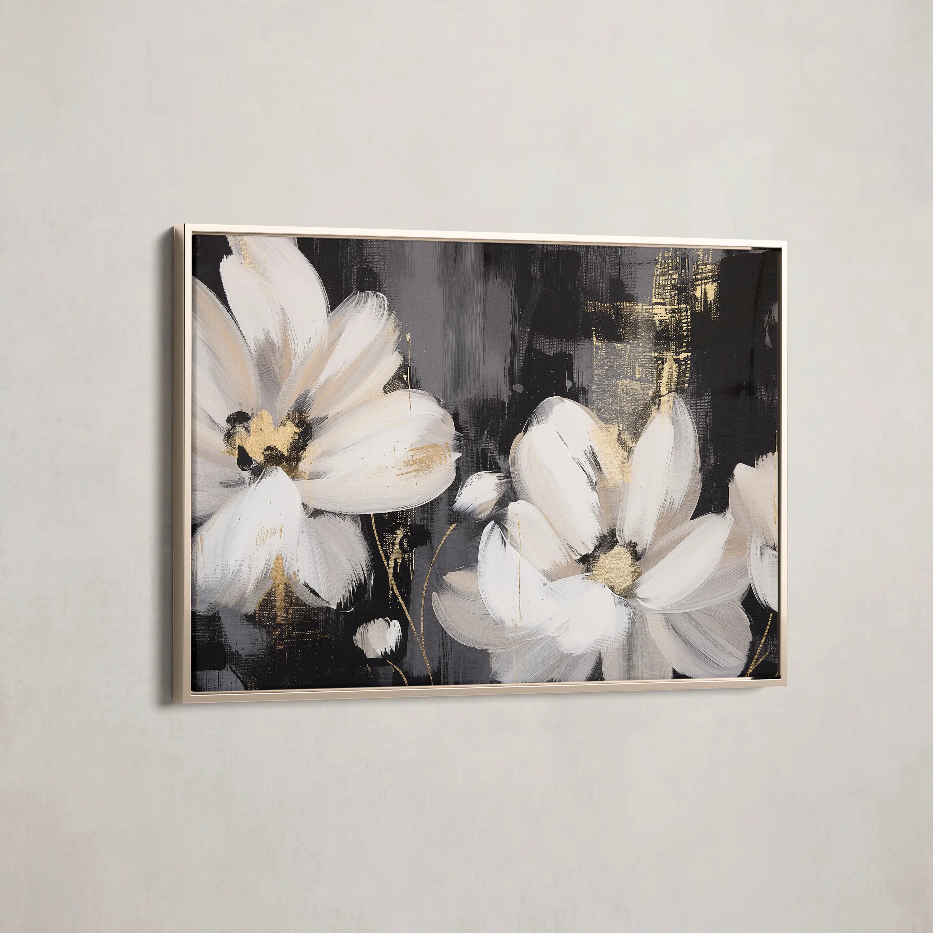 Floral Canvas Wall Art WAD113-F 90 x 60 cm / Stretched on hidden frame