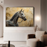 Horses 113 Canvas Art 90 x 60 cm / Stretched on hidden frame