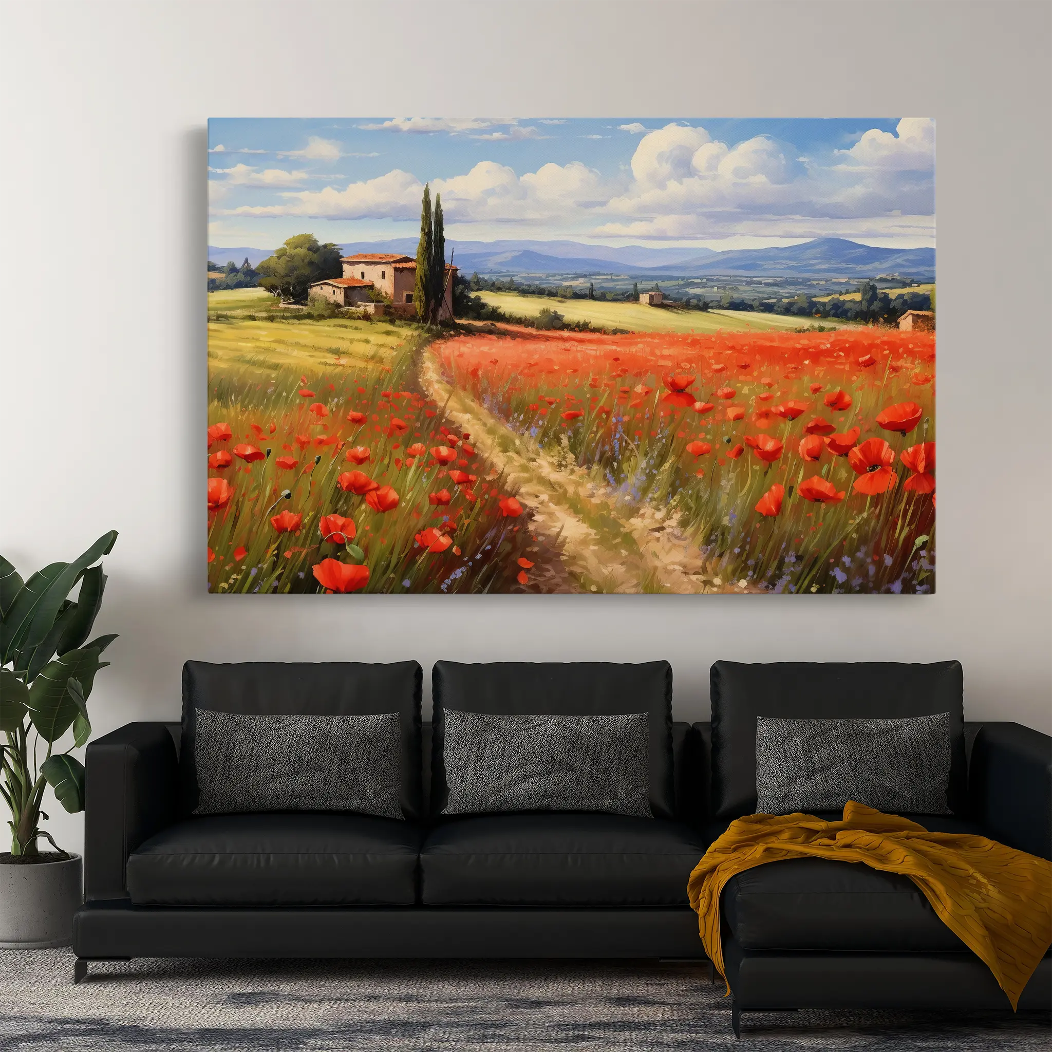 Landscape Canvas Wall Art WAD113-L 90 x 60 cm / Stretched on hidden frame