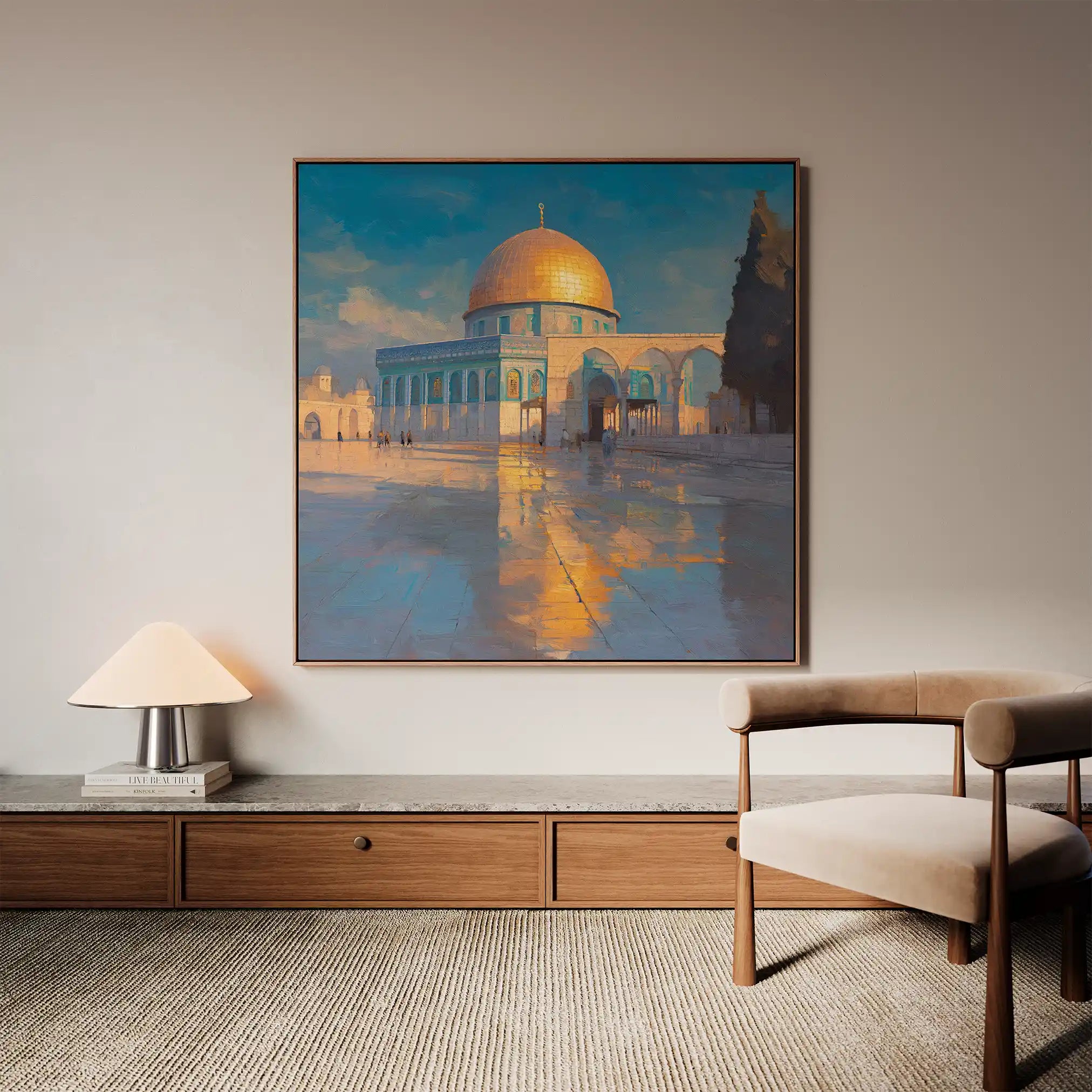 Palestine 113 Canvas Art 60 x 60 cm / Stretched on hidden frame