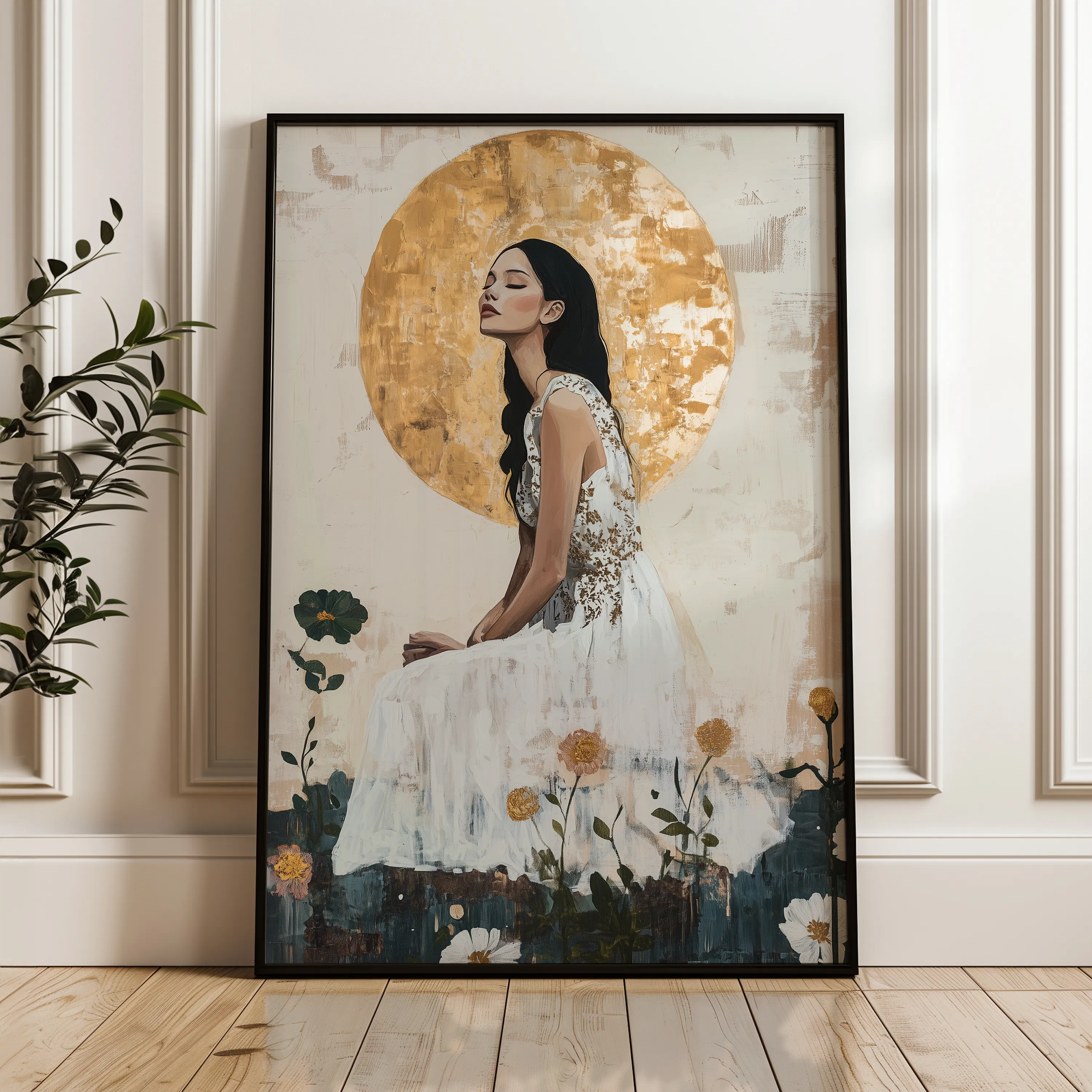Portrait Canvas Wall Art WAD113-P 90 x 60 cm / Stretched on hidden frame
