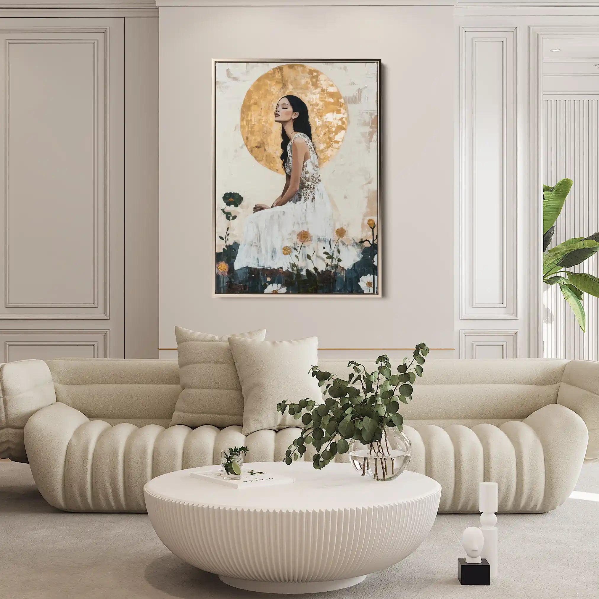 Portrait 113 Canvas Art 90 x 60 cm / Stretched on hidden frame