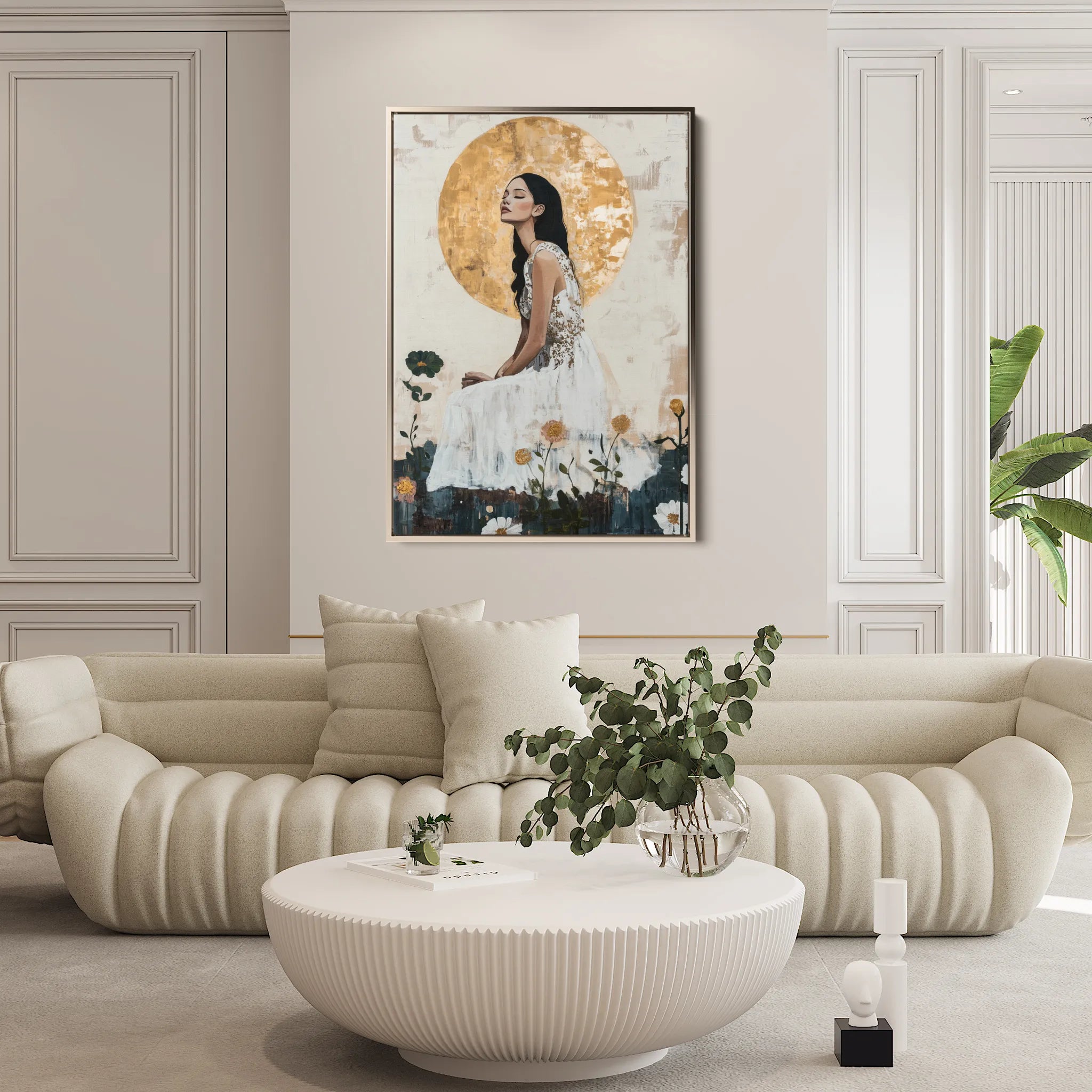 Portrait Canvas Wall Art WAD113-P 90 x 60 cm / Stretched on hidden frame