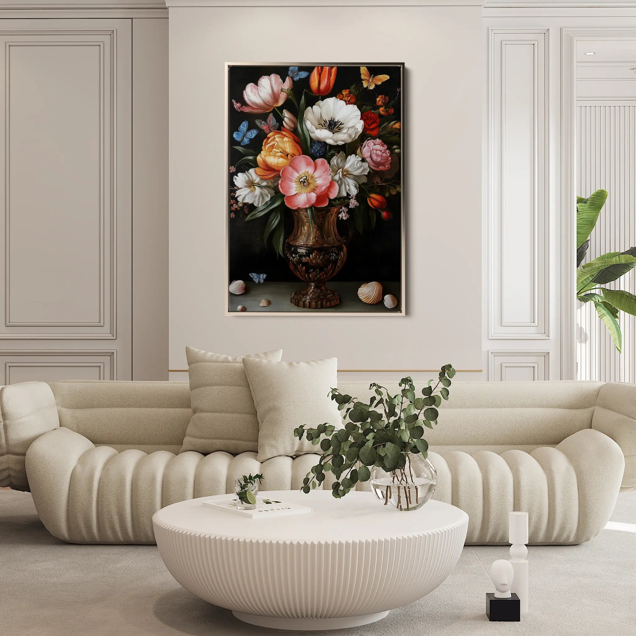 Floral Canvas Wall Art WAD1130-F 90 x 60 cm / Stretched on hidden frame