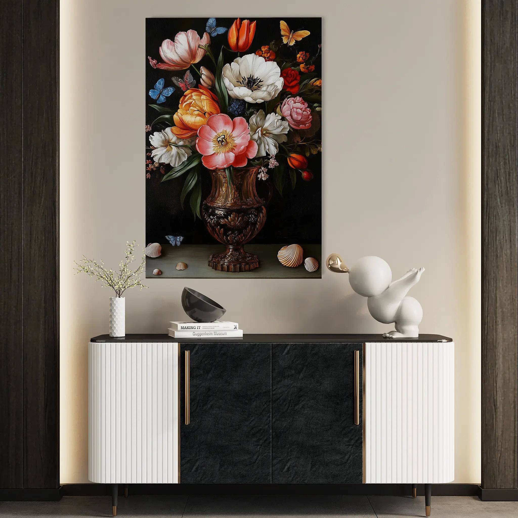 Floral Canvas Wall Art WAD1130-F 90 x 60 cm / Stretched on hidden frame