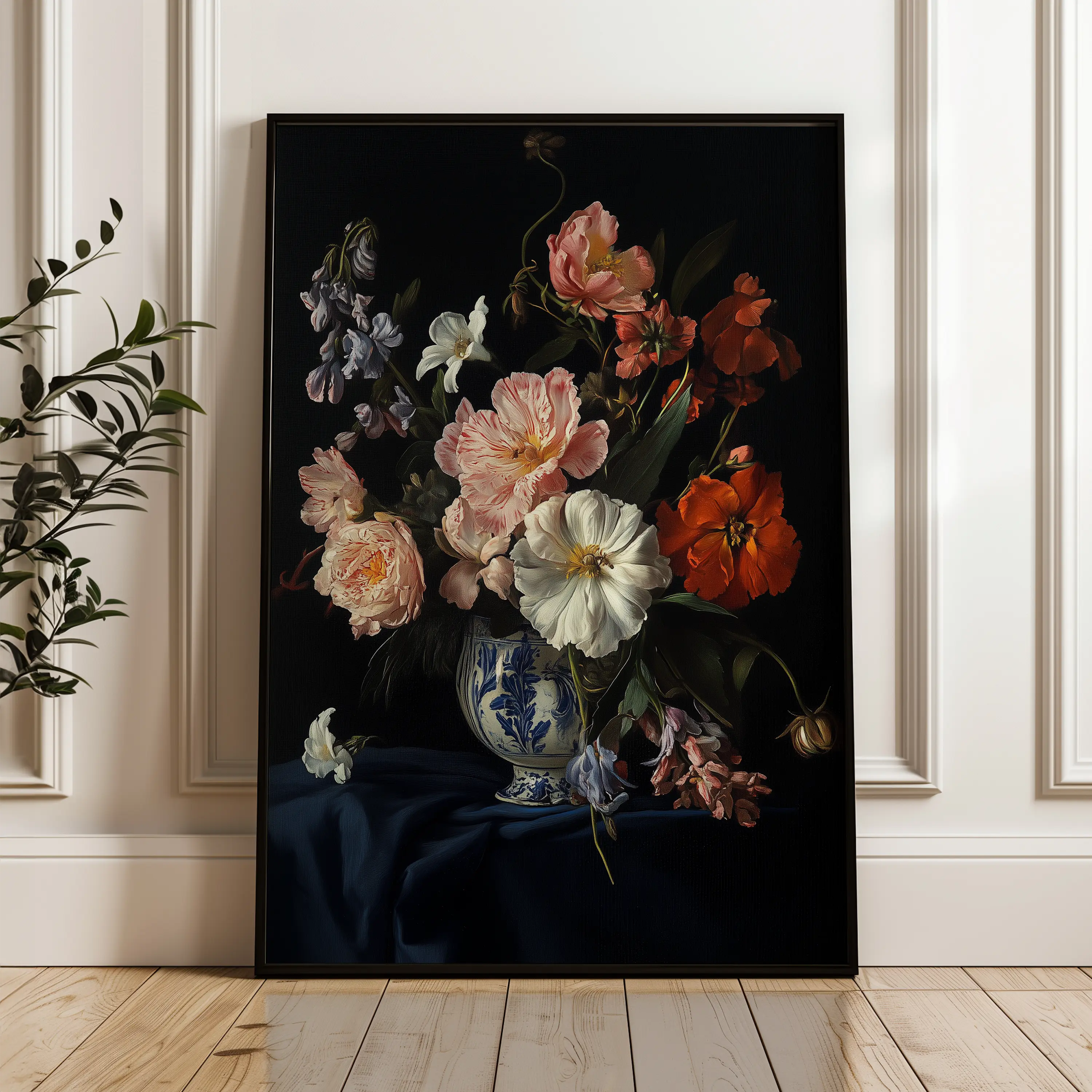 Floral Canvas Wall Art WAD1131-F 90 x 60 cm / Stretched on hidden frame