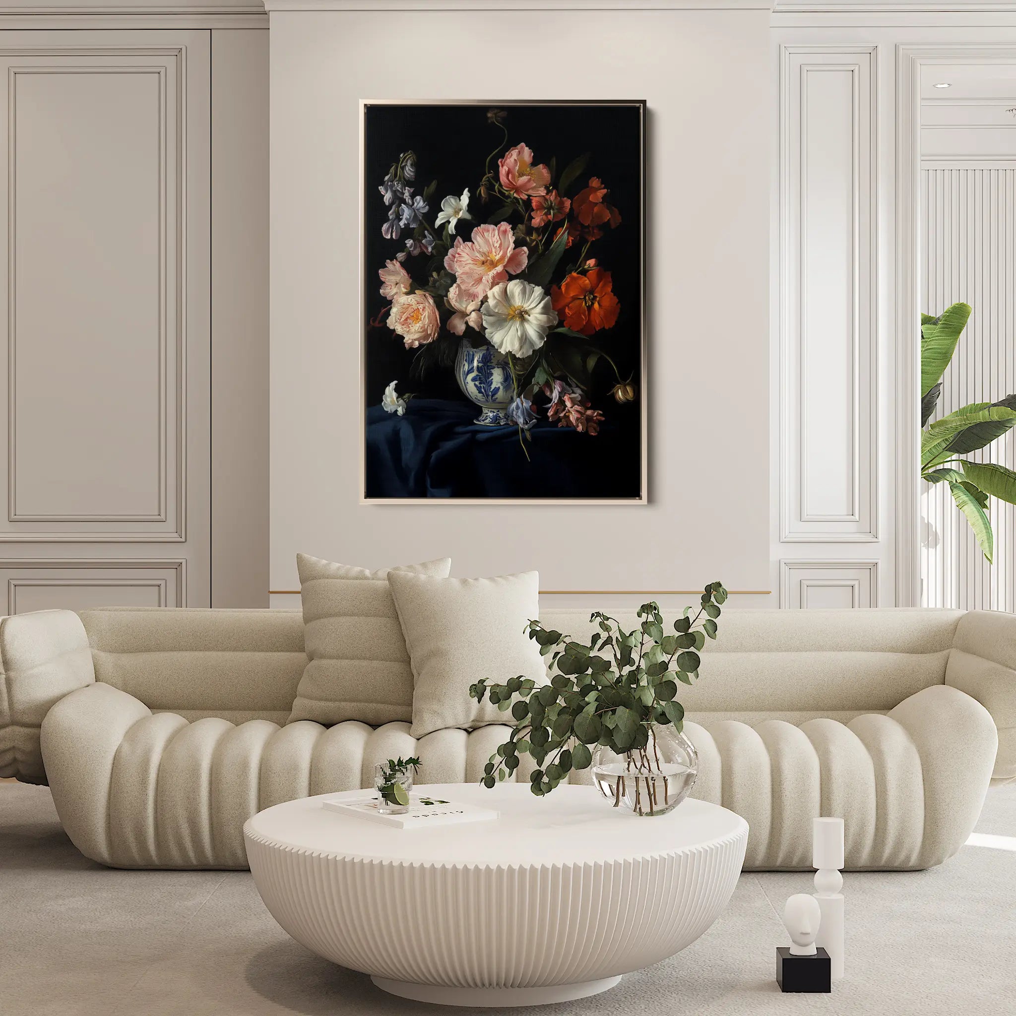 Floral Canvas Wall Art WAD1131-F 90 x 60 cm / Stretched on hidden frame