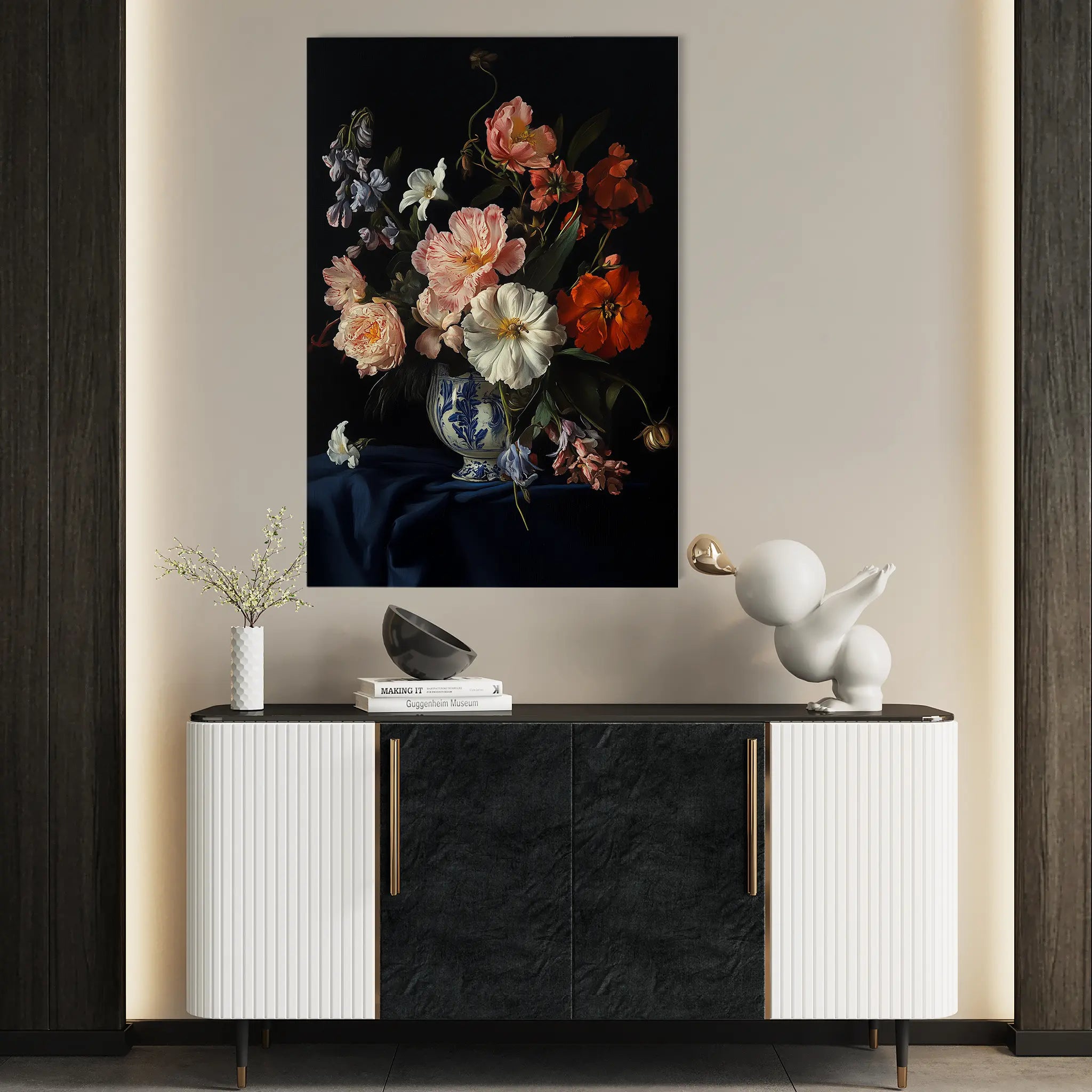 Floral Canvas Wall Art WAD1131-F 90 x 60 cm / Stretched on hidden frame