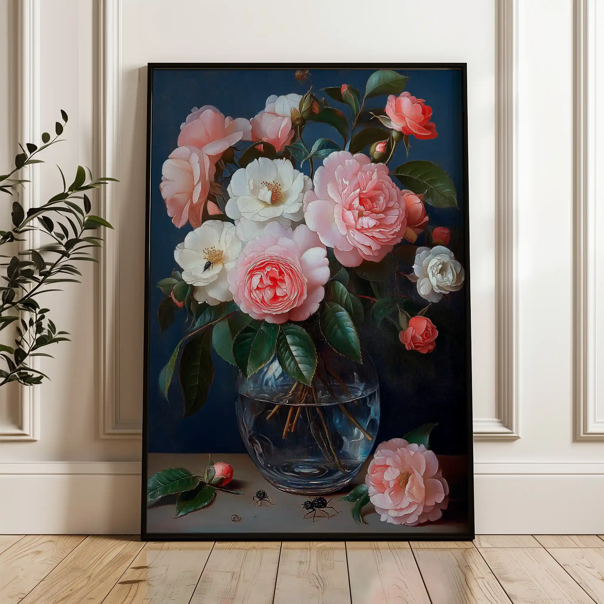 Floral Canvas Wall Art WAD1132-F 90 x 60 cm / Stretched on hidden frame
