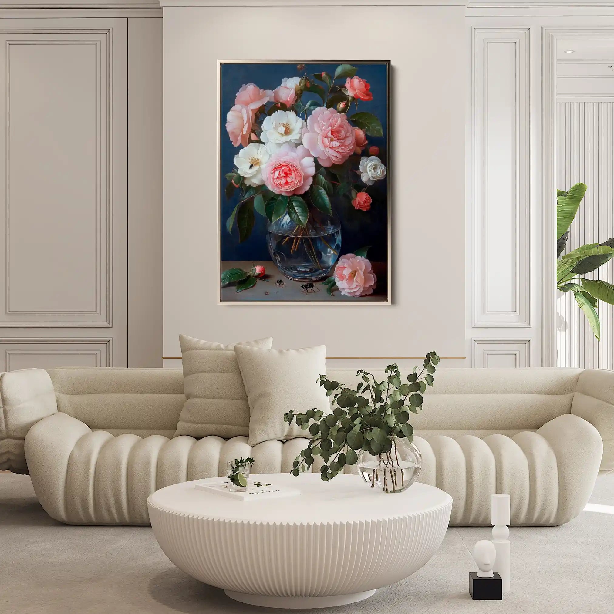 Floral Canvas Wall Art WAD1132-F 90 x 60 cm / Stretched on hidden frame