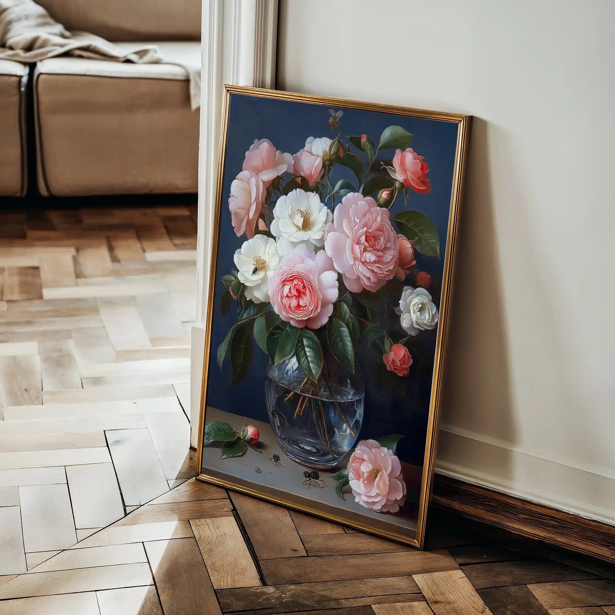Floral Canvas Wall Art WAD1132-F 90 x 60 cm / Stretched on hidden frame