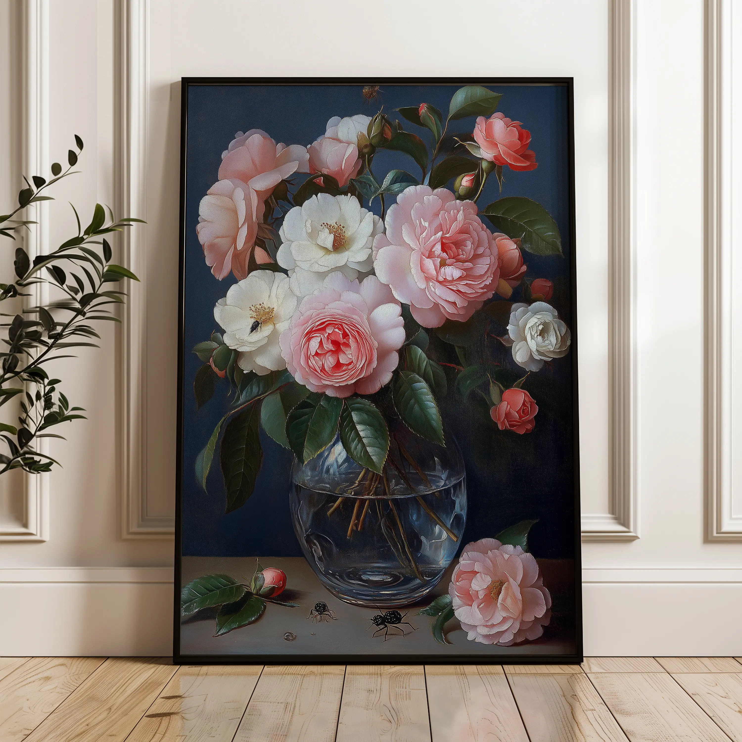 Floral Canvas Wall Art WAD1132-F 90 x 60 cm / Stretched on hidden frame