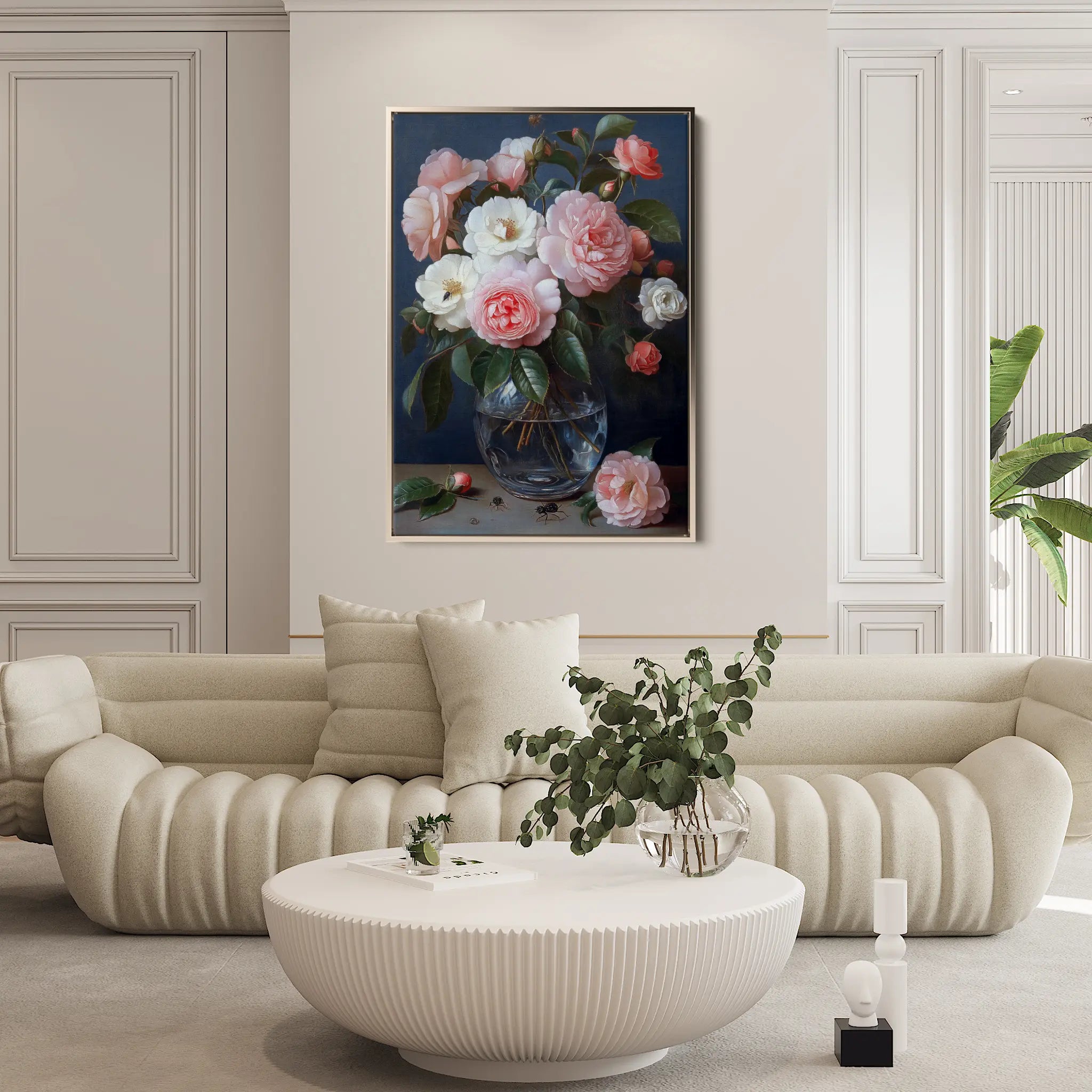 Floral Canvas Wall Art WAD1132-F 90 x 60 cm / Stretched on hidden frame