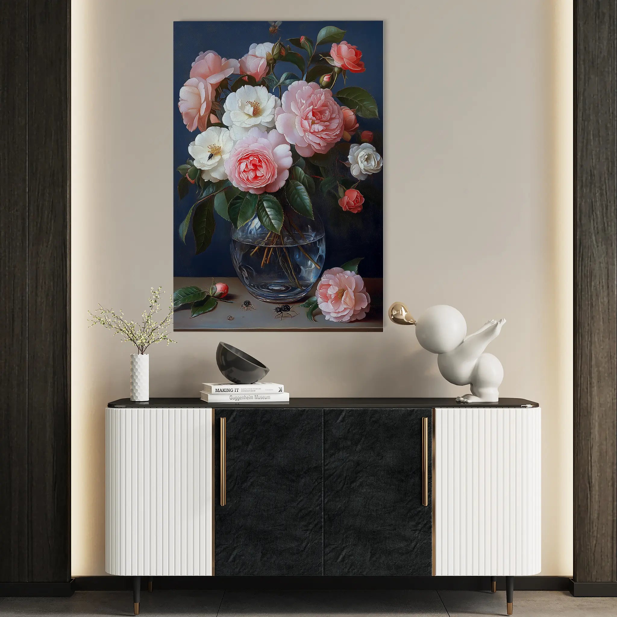 Floral Canvas Wall Art WAD1132-F 90 x 60 cm / Stretched on hidden frame