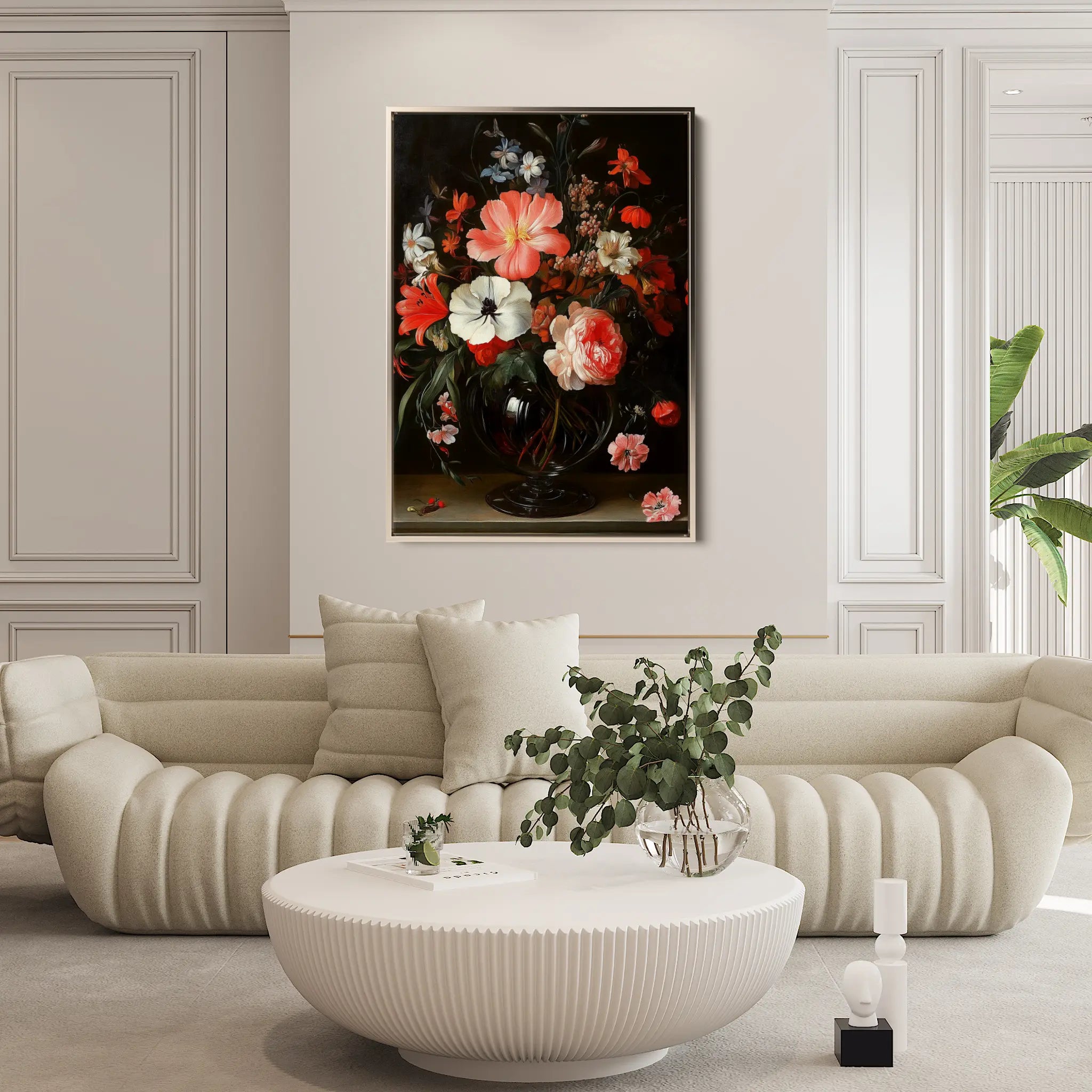 Floral Canvas Wall Art WAD1133-F 90 x 60 cm / Stretched on hidden frame