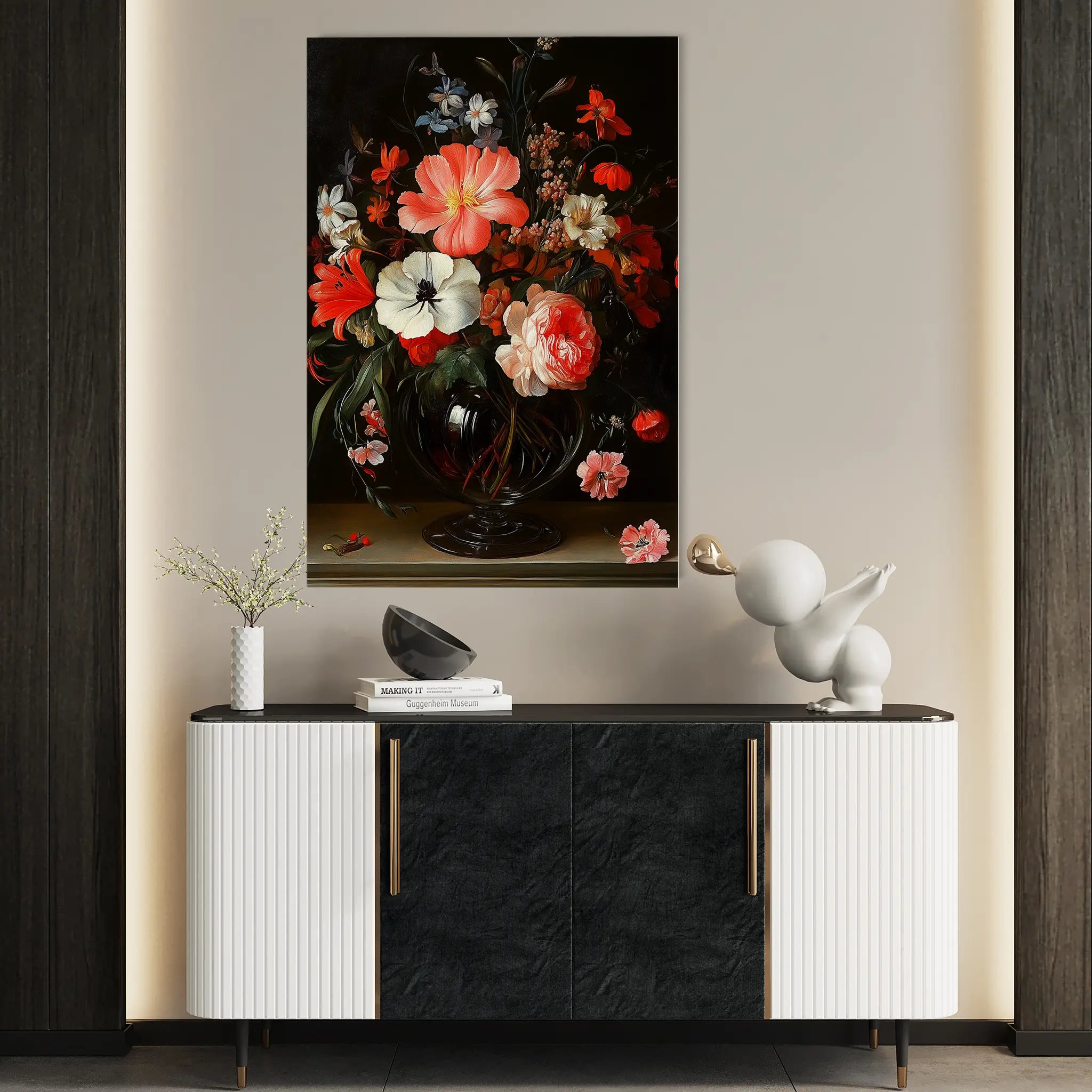 Floral Canvas Wall Art WAD1133-F 90 x 60 cm / Stretched on hidden frame