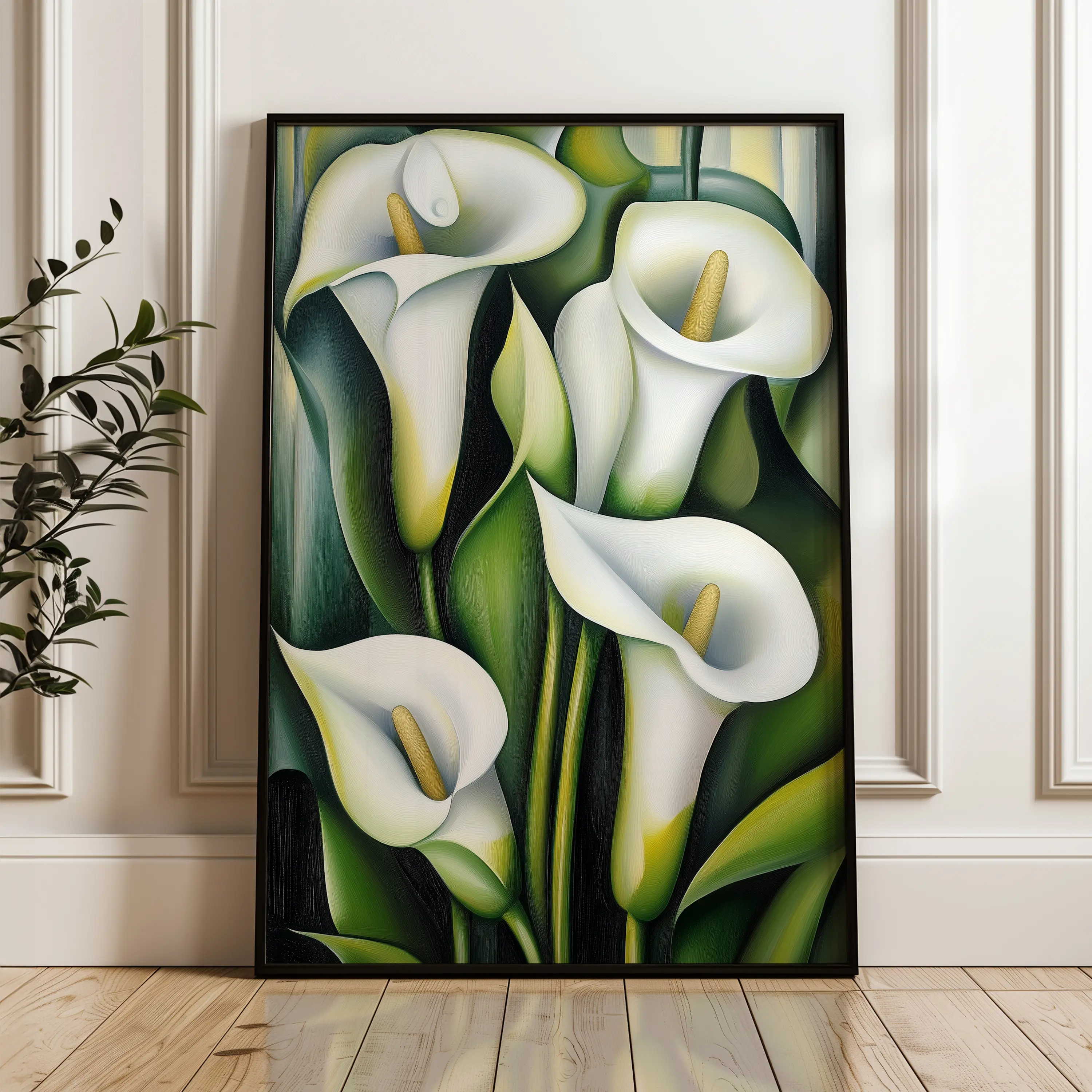 Floral Canvas Wall Art WAD1134-F 90 x 60 cm / Stretched on hidden frame