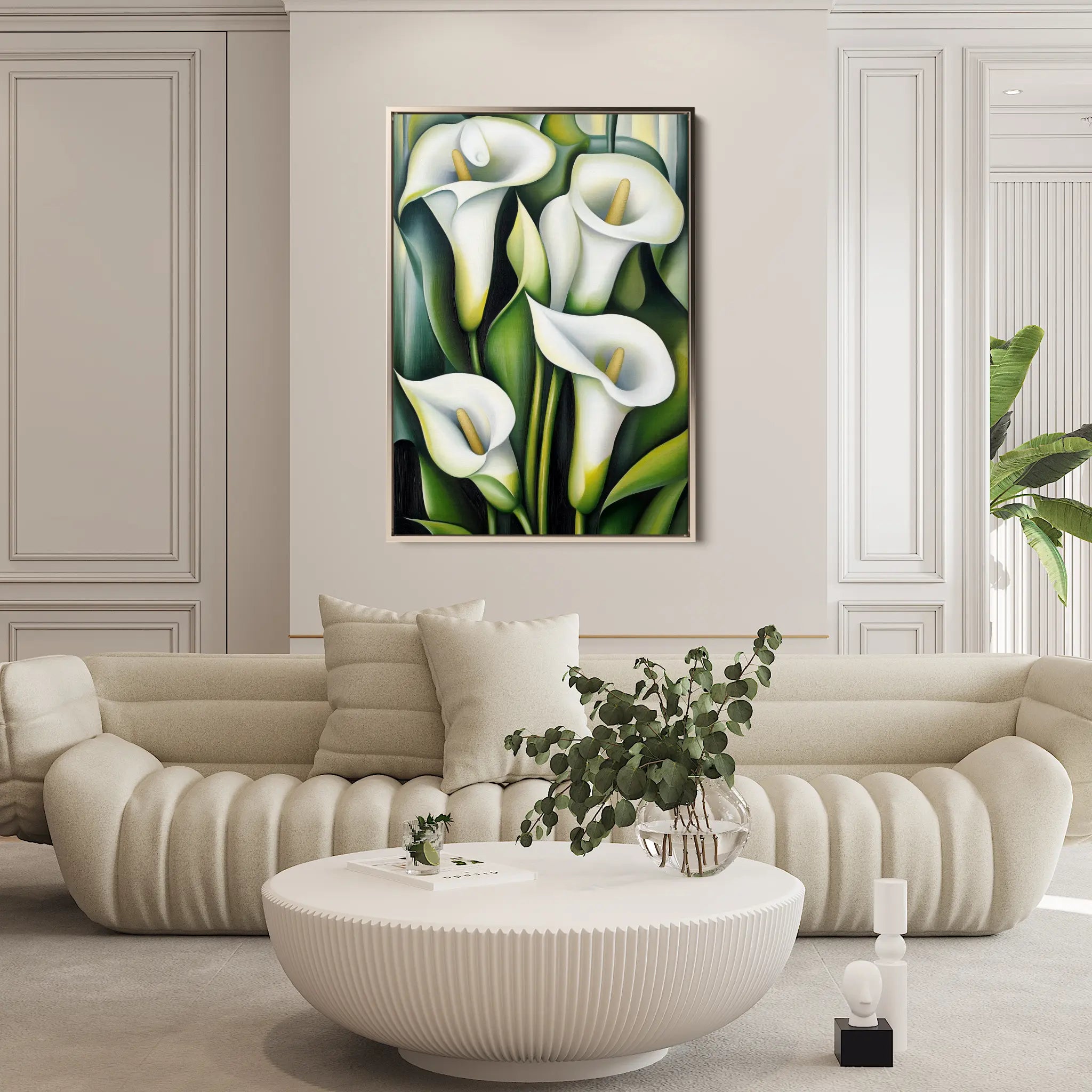 Floral Canvas Wall Art WAD1134-F 90 x 60 cm / Stretched on hidden frame