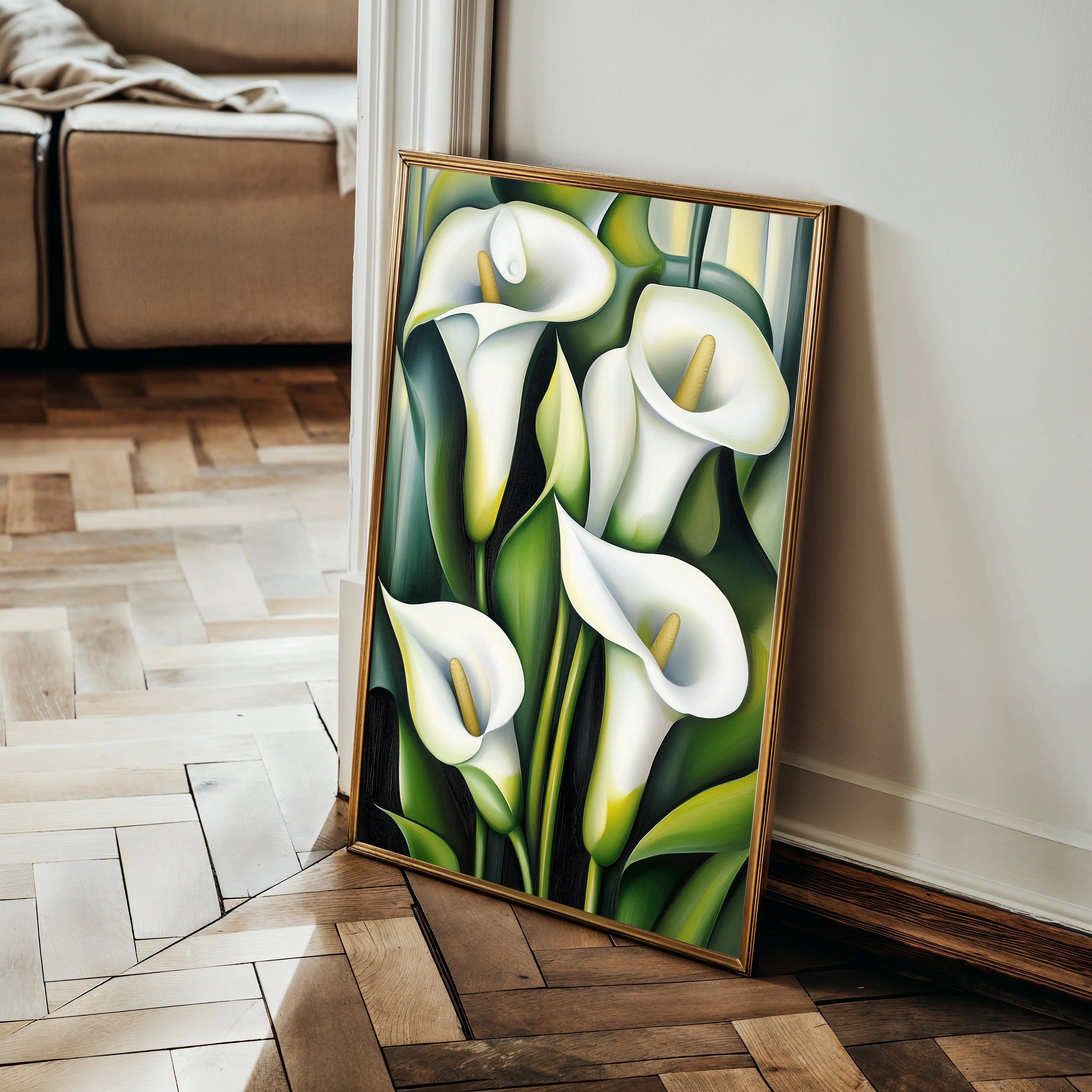 Floral Canvas Wall Art WAD1134-F 90 x 60 cm / Stretched on hidden frame