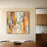 Abstract 1135 Canvas Art 60 x 60 cm / Stretched on hidden frame