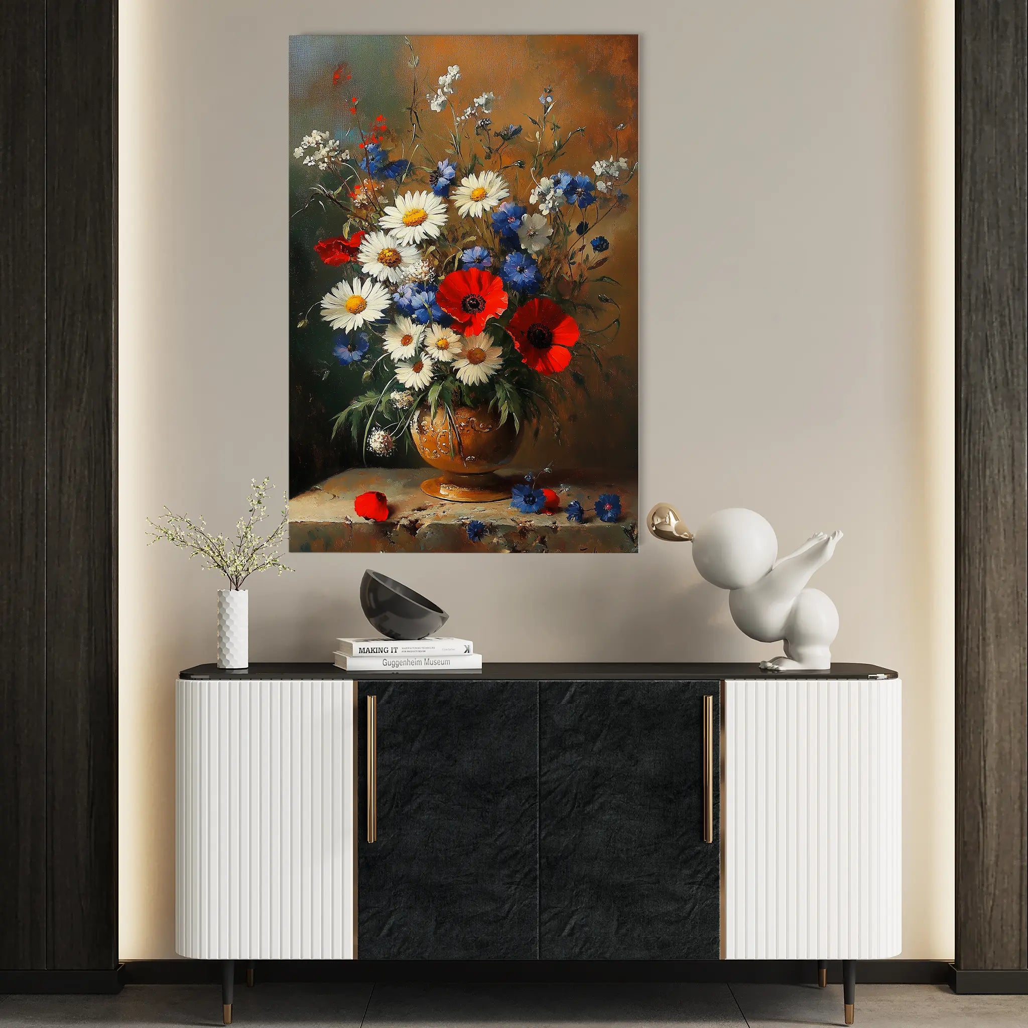 Floral Canvas Wall Art WAD1135-F 90 x 60 cm / Stretched on hidden frame