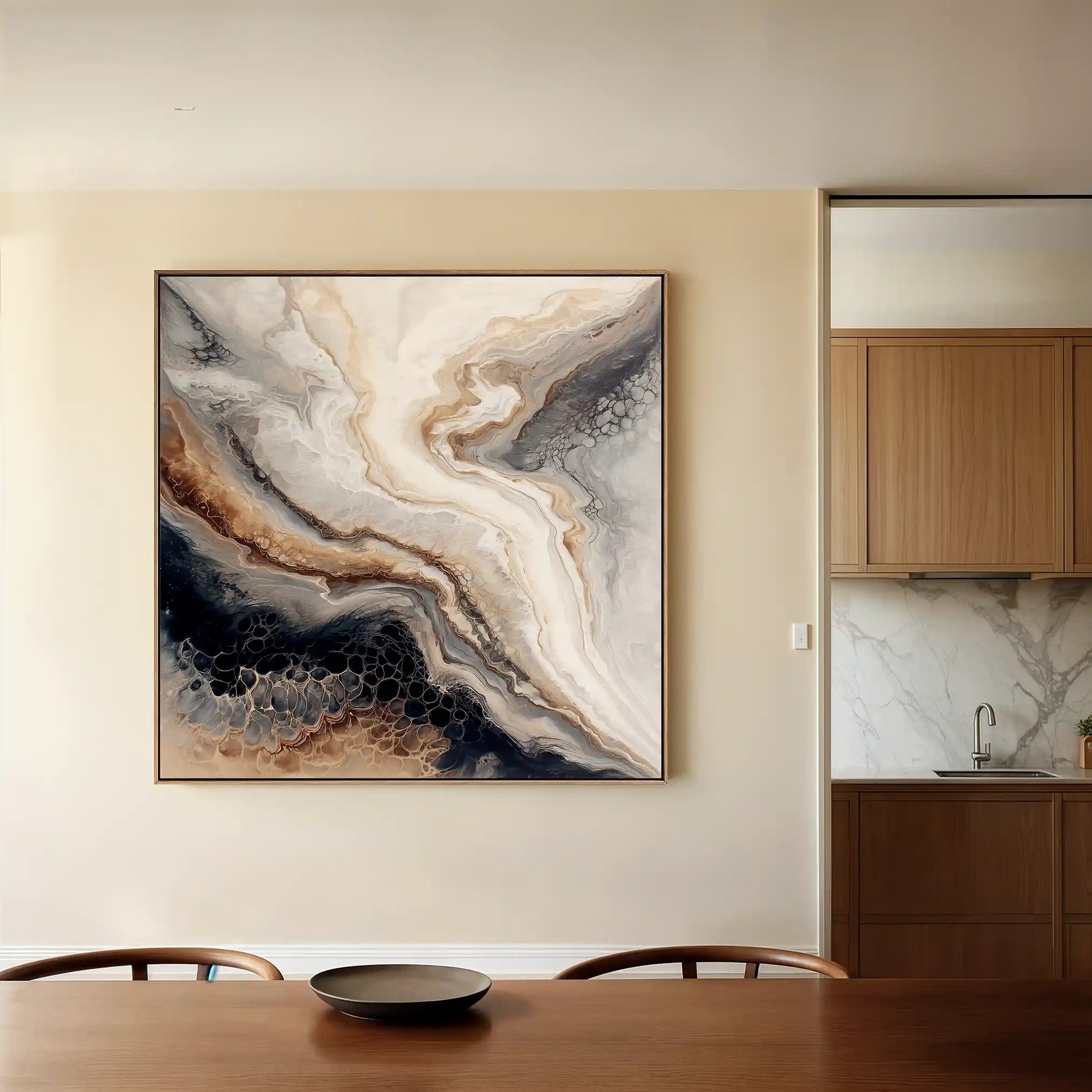 Abstract 1136 Canvas Art 60 x 60 cm / Stretched on hidden frame