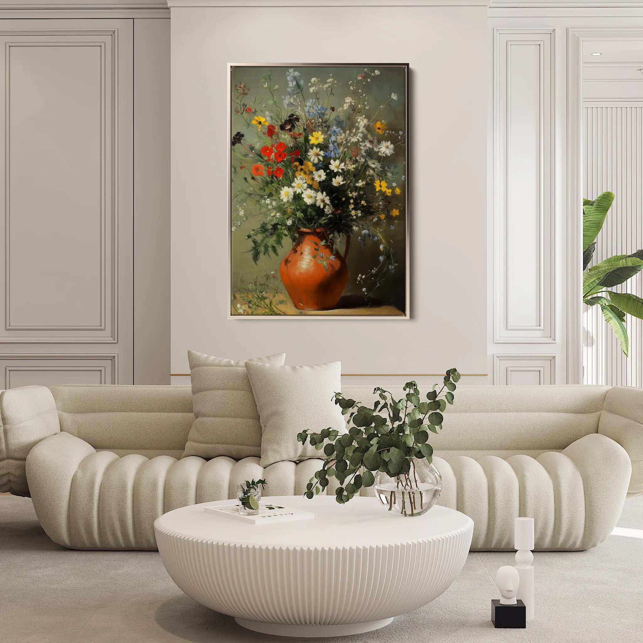 Floral Canvas Wall Art WAD1136-F 90 x 60 cm / Stretched on hidden frame