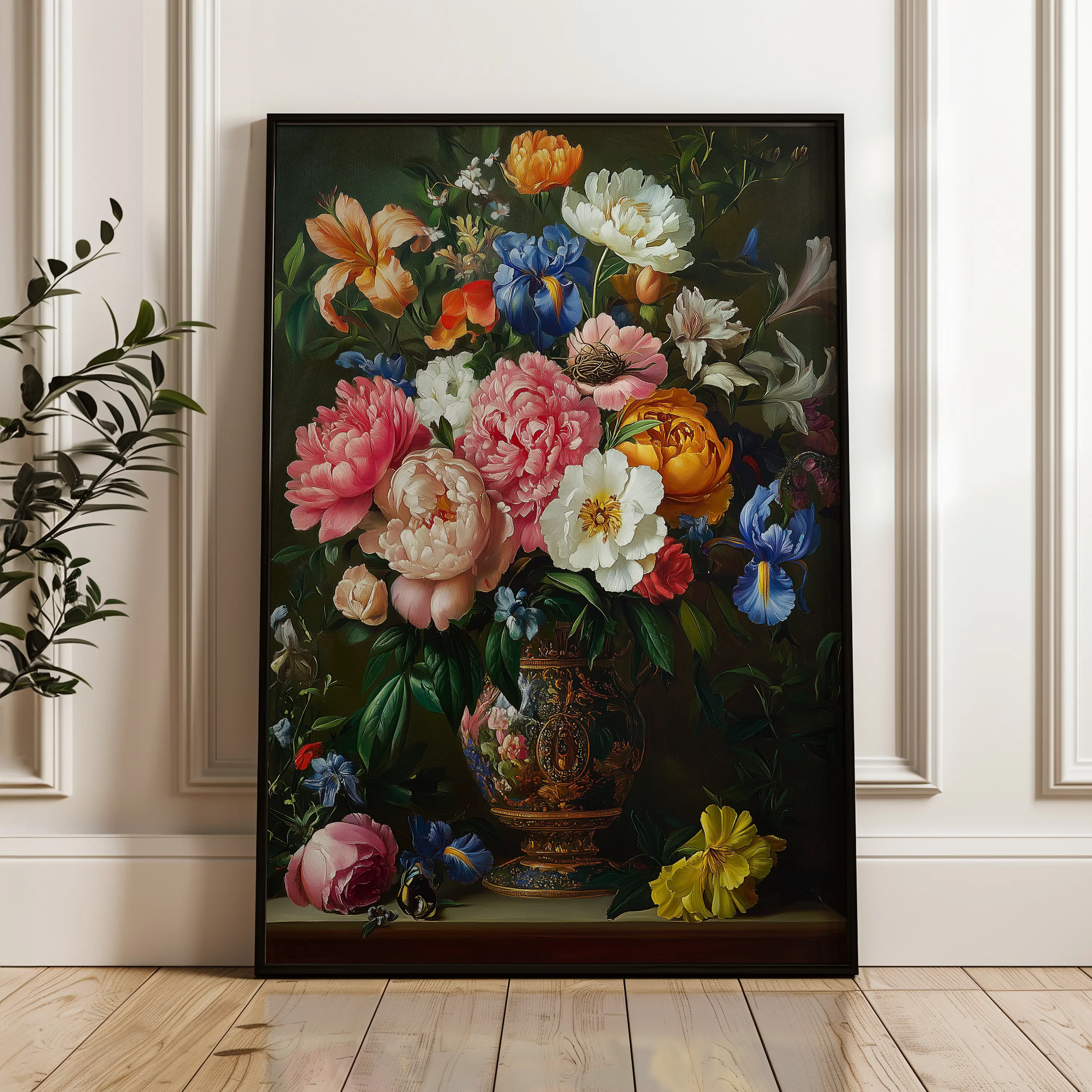 Floral Canvas Wall Art WAD1137-F 90 x 60 cm / Stretched on hidden frame