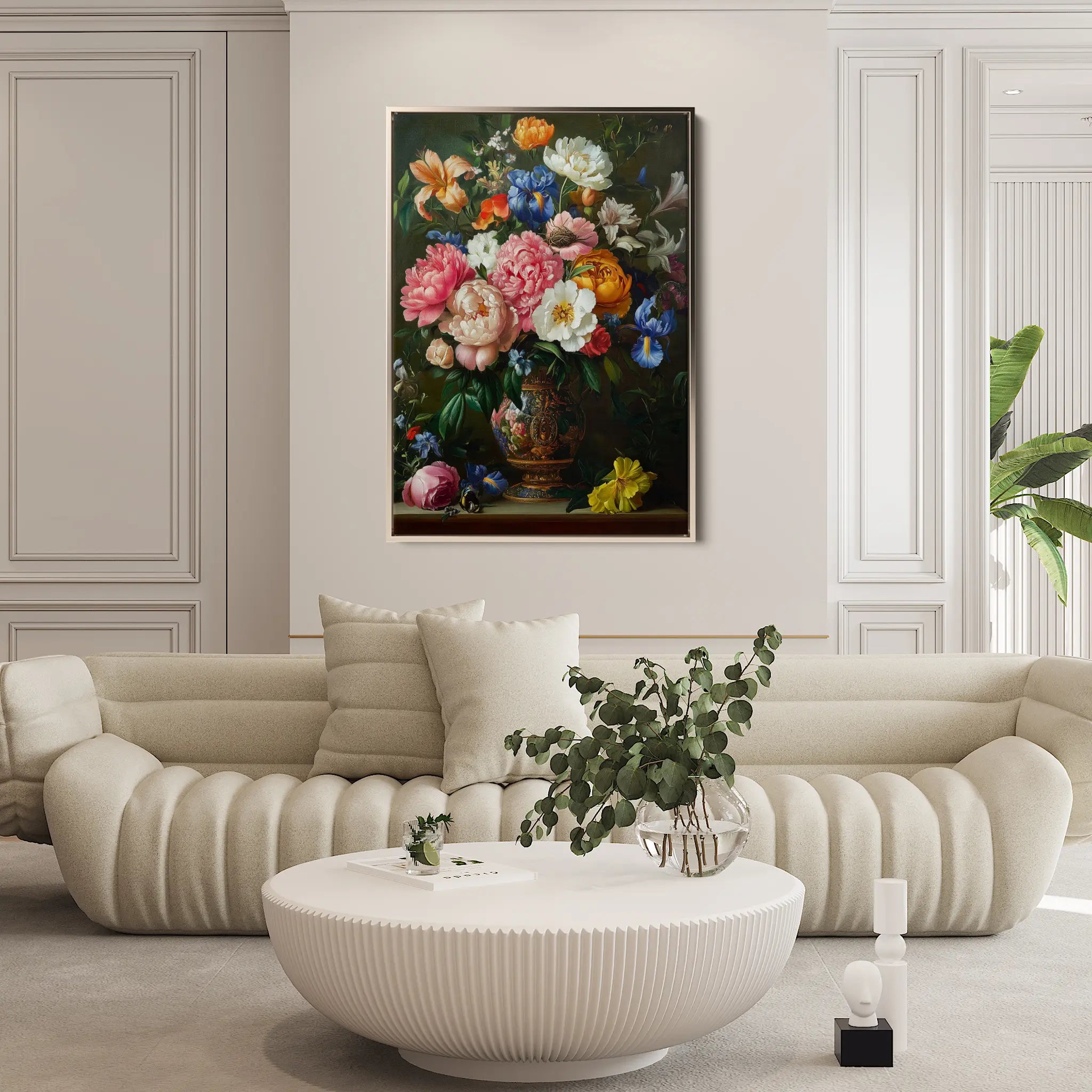 Floral Canvas Wall Art WAD1137-F 90 x 60 cm / Stretched on hidden frame