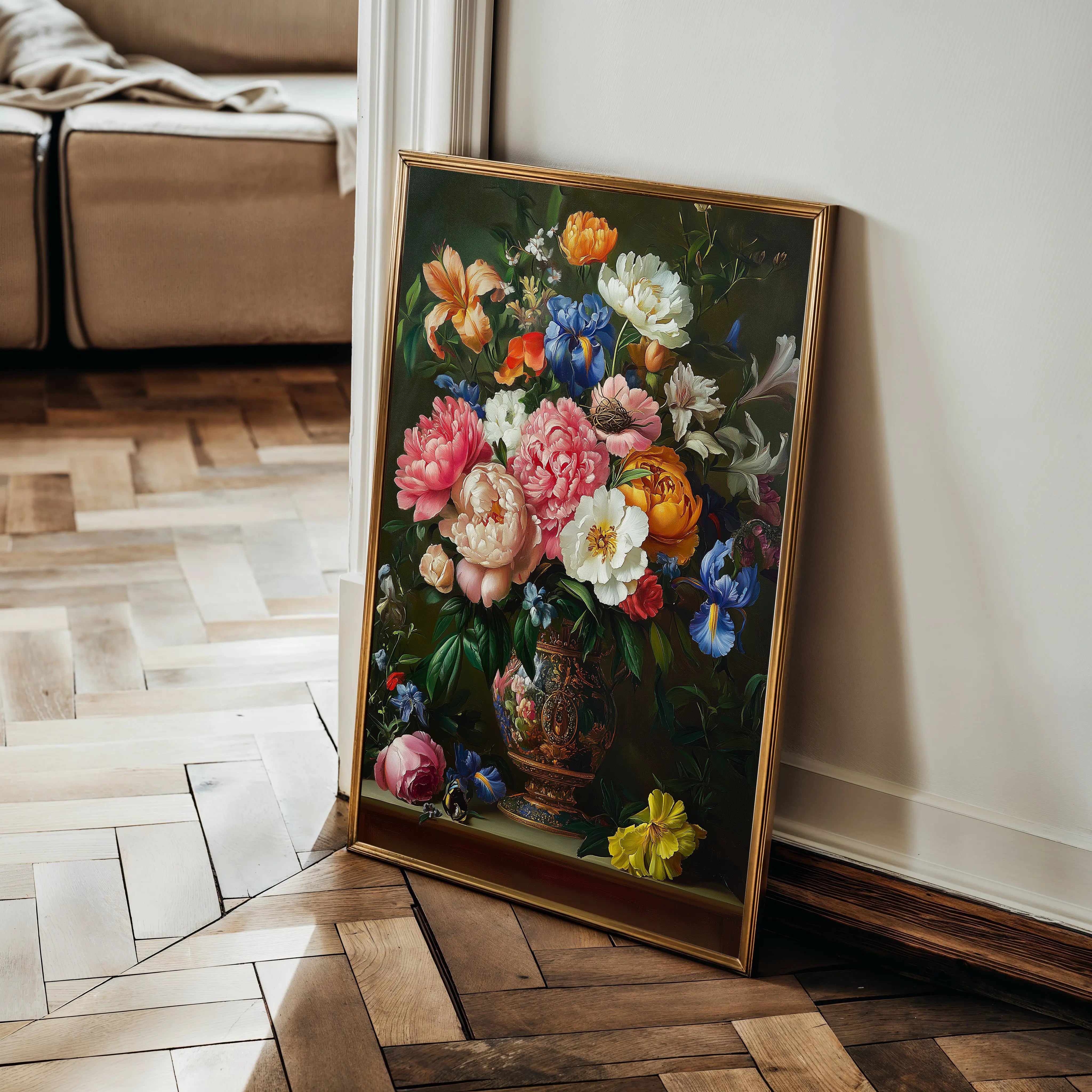 Floral Canvas Wall Art WAD1137-F 90 x 60 cm / Stretched on hidden frame