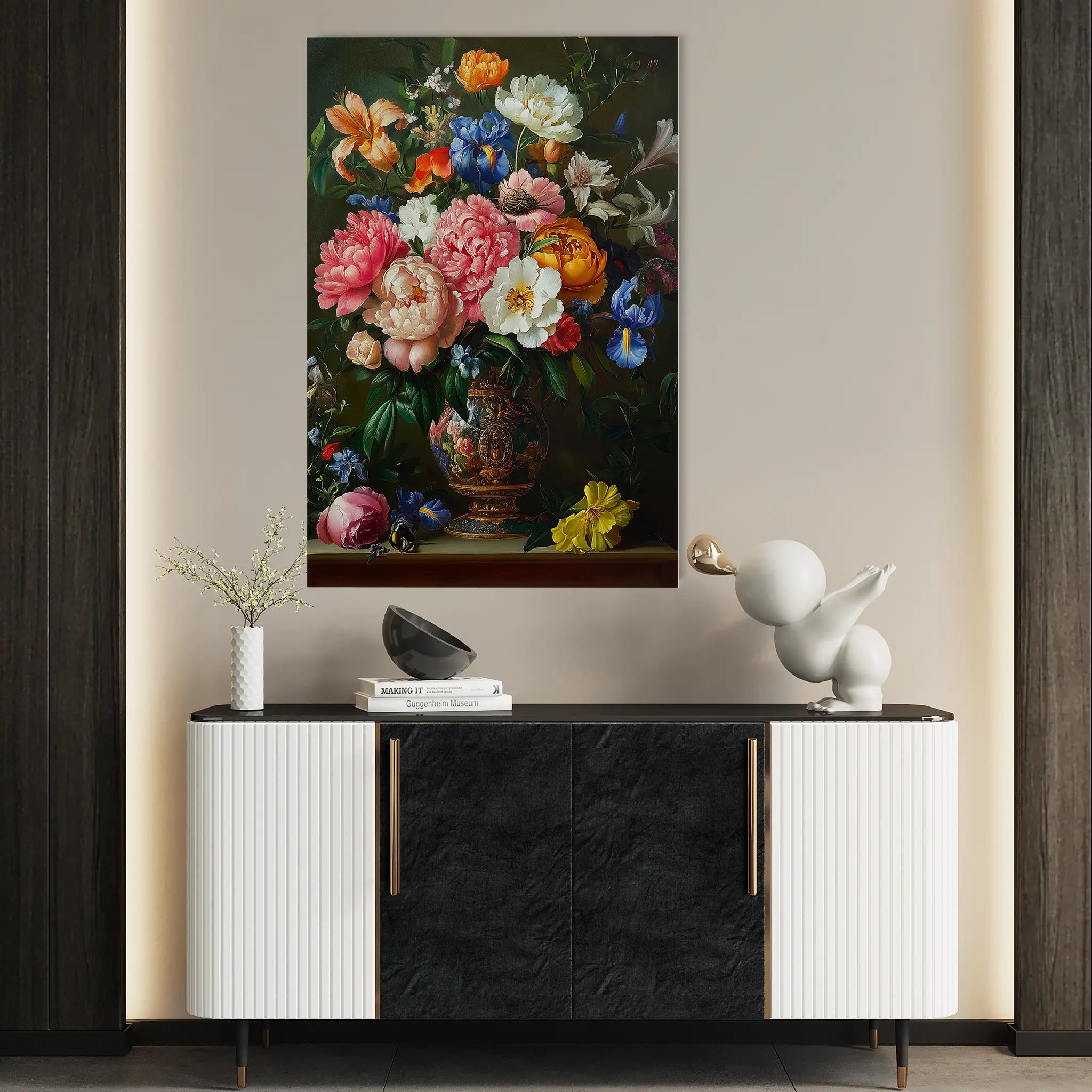 Floral Canvas Wall Art WAD1137-F 90 x 60 cm / Stretched on hidden frame