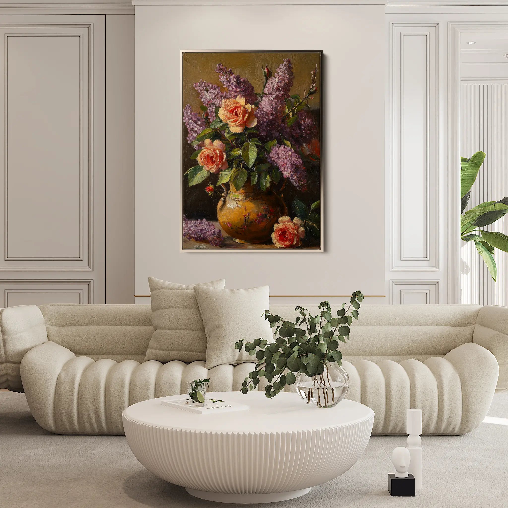 Floral Canvas Wall Art WAD1139-F 90 x 60 cm / Stretched on hidden frame