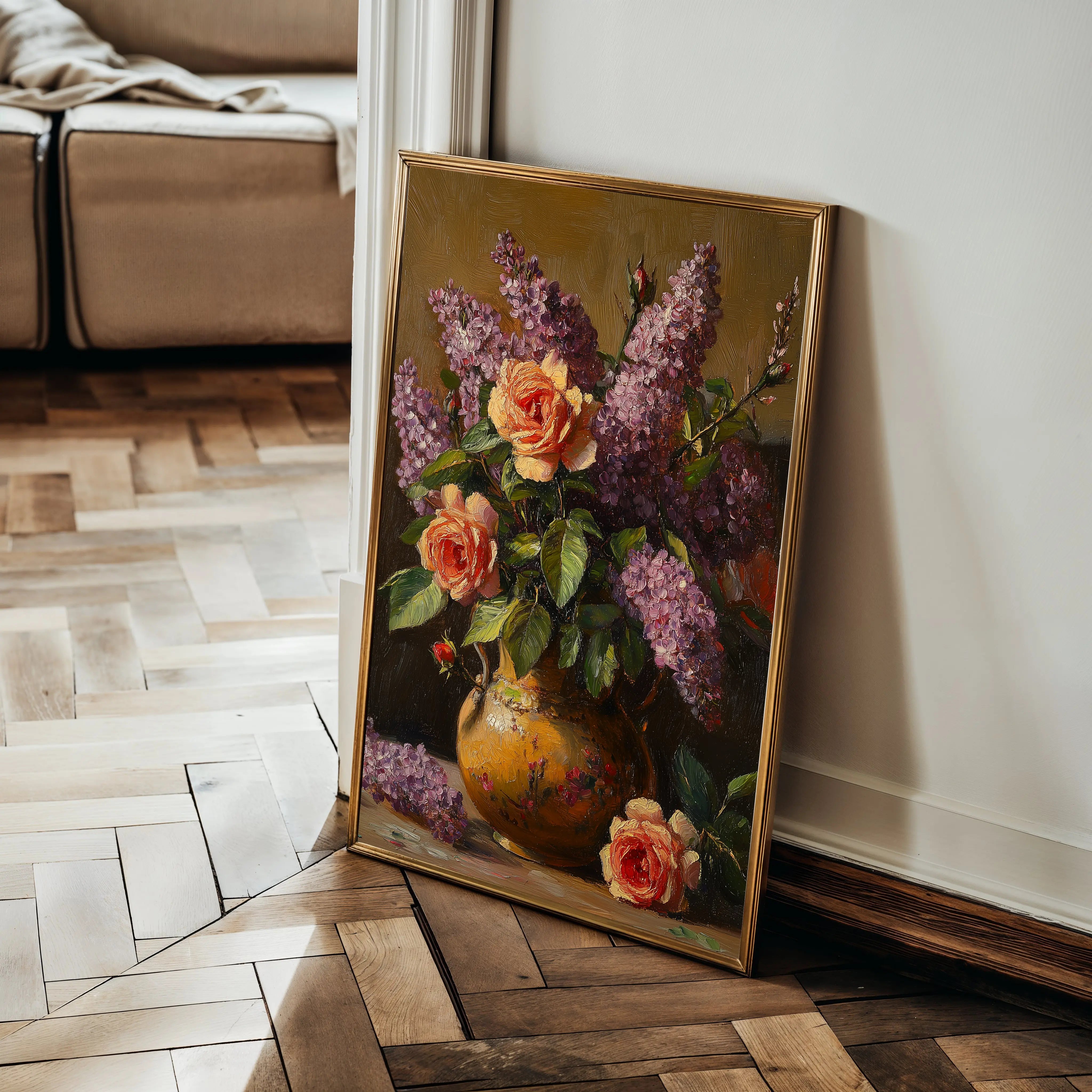 Floral Canvas Wall Art WAD1139-F 90 x 60 cm / Stretched on hidden frame