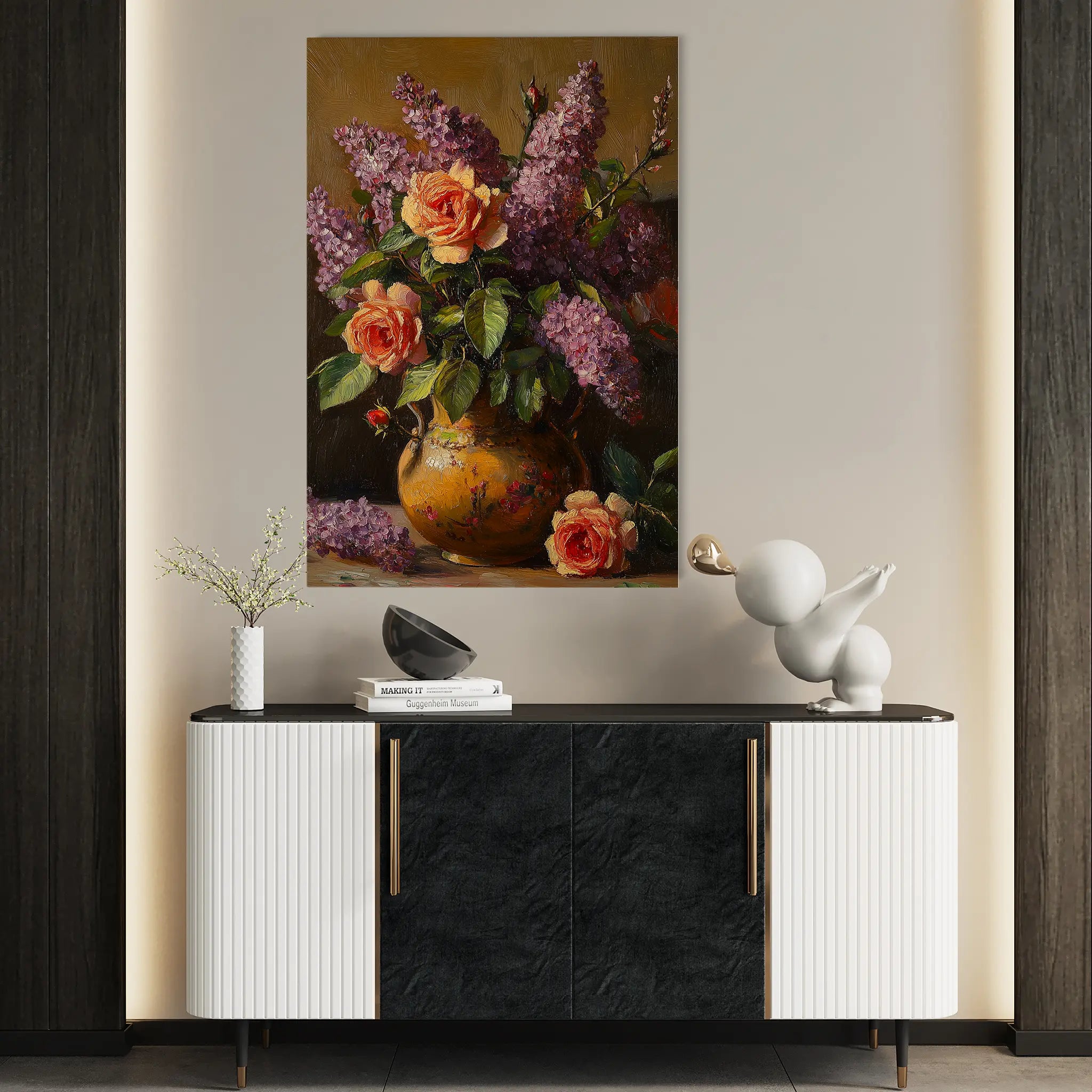 Floral Canvas Wall Art WAD1139-F 90 x 60 cm / Stretched on hidden frame