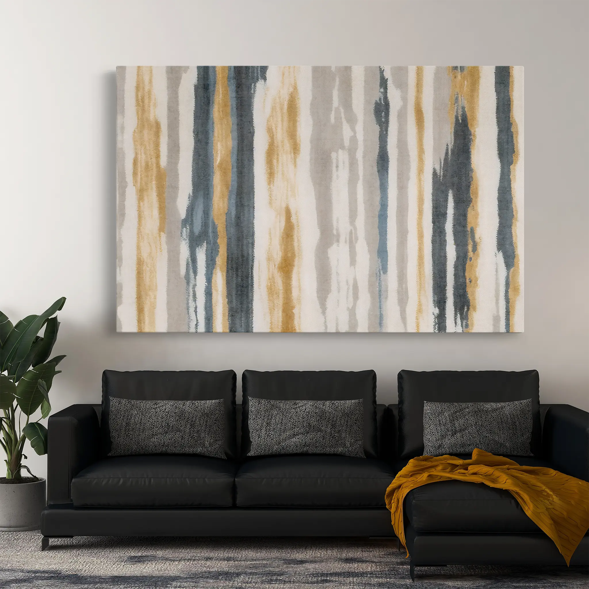 Abstract Canvas Wall Art WAD114-A 90 x 60 cm / Stretched on hidden frame