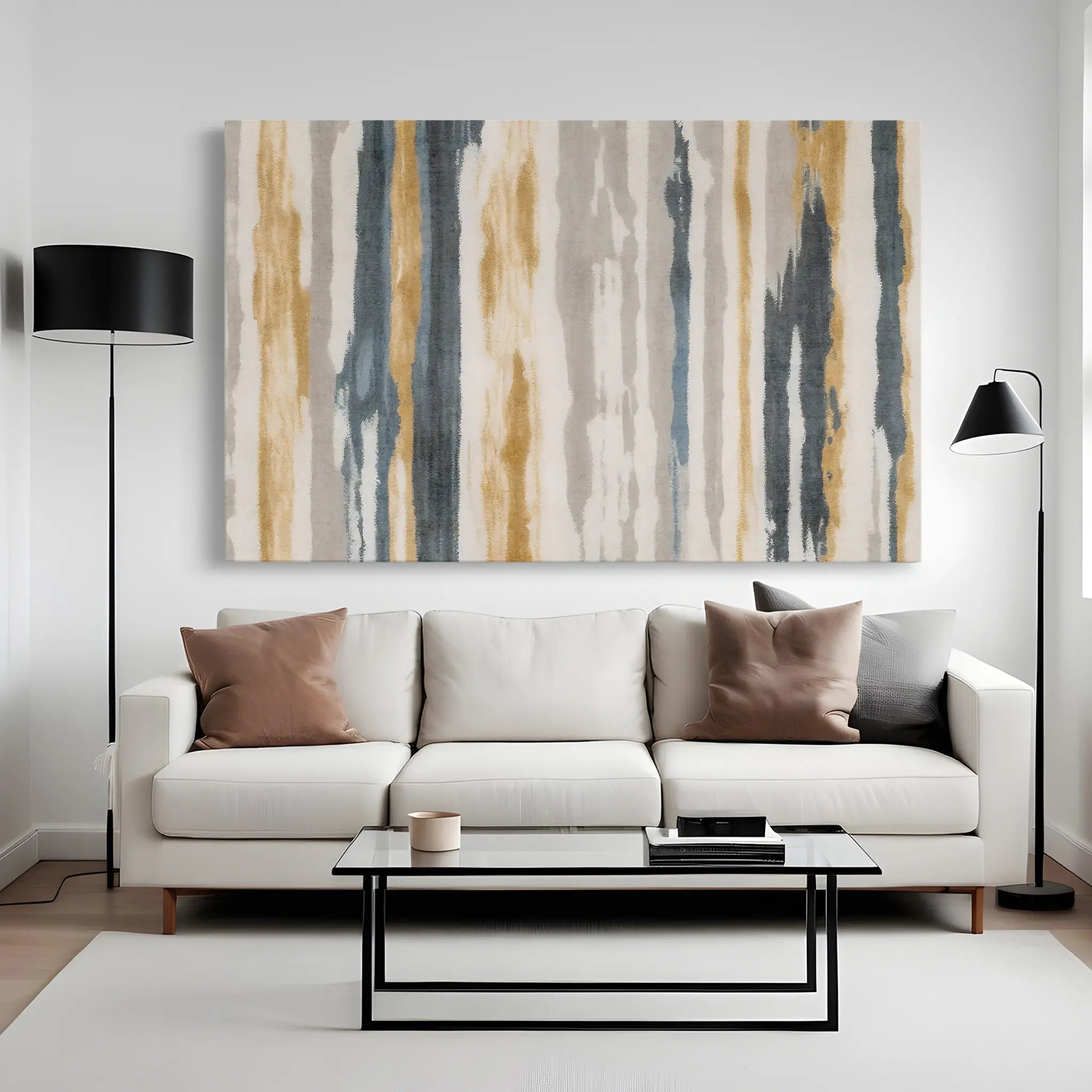 Abstract Canvas Wall Art WAD114-A 90 x 60 cm / Stretched on hidden frame