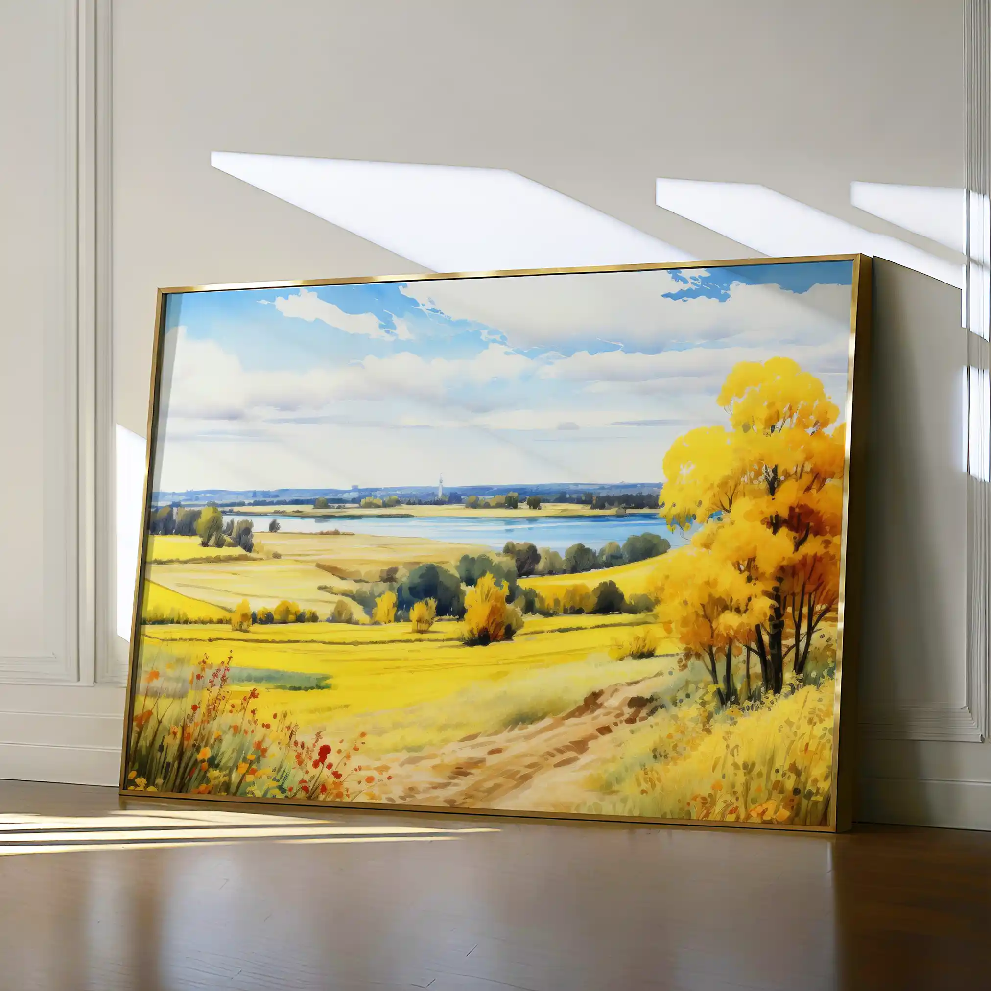 Landscape 114 Canvas Art 90 x 60 cm / Stretched on hidden frame