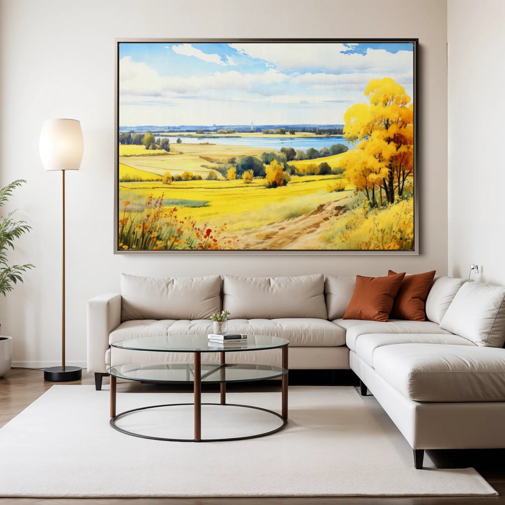 Landscape Canvas Wall Art WAD114-L 90 x 60 cm / Stretched on hidden frame