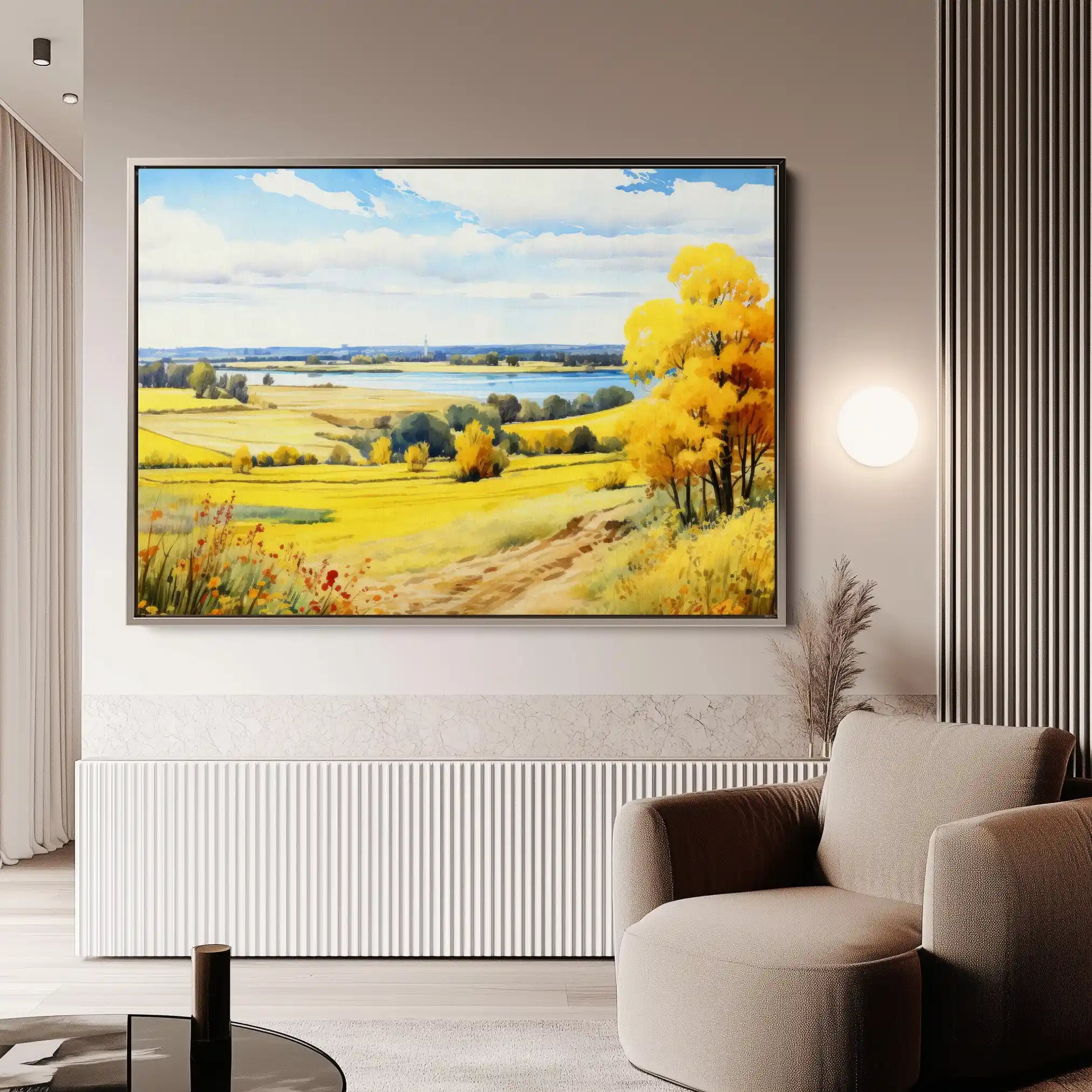 Landscape 114 Canvas Art 90 x 60 cm / Stretched on hidden frame