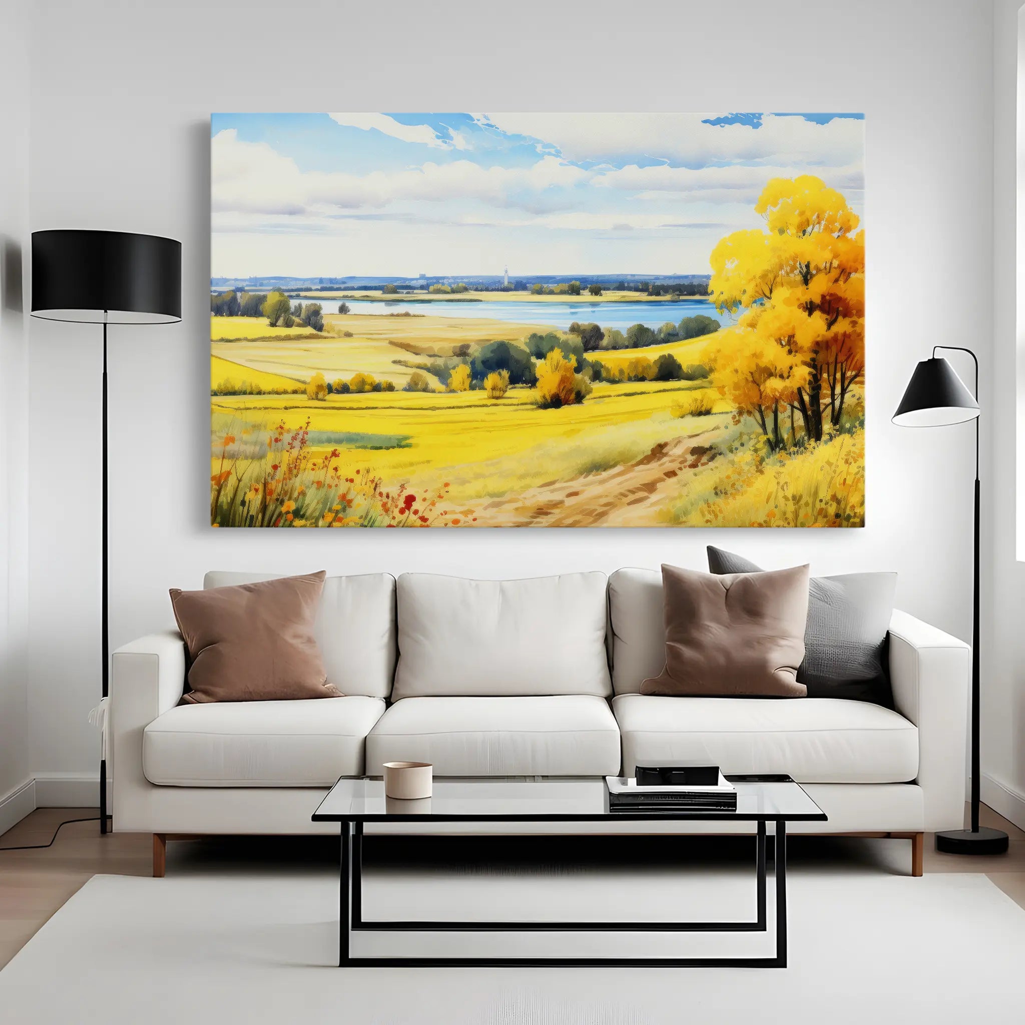 Landscape Canvas Wall Art WAD114-L 90 x 60 cm / Stretched on hidden frame