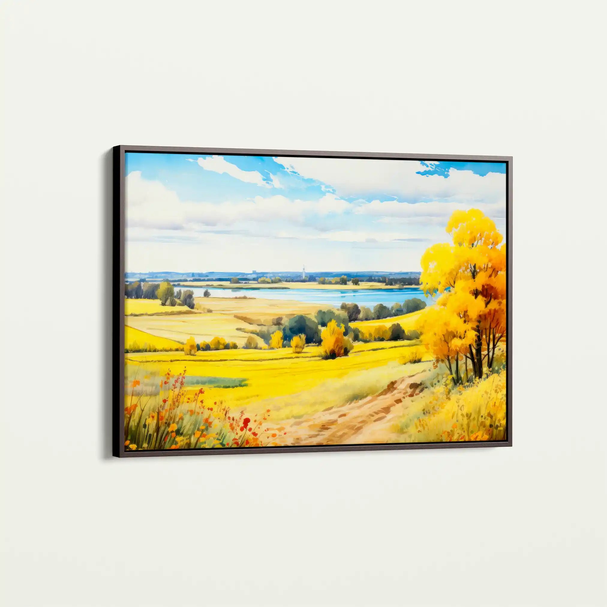 Landscape 114 Canvas Art 90 x 60 cm / Stretched on hidden frame