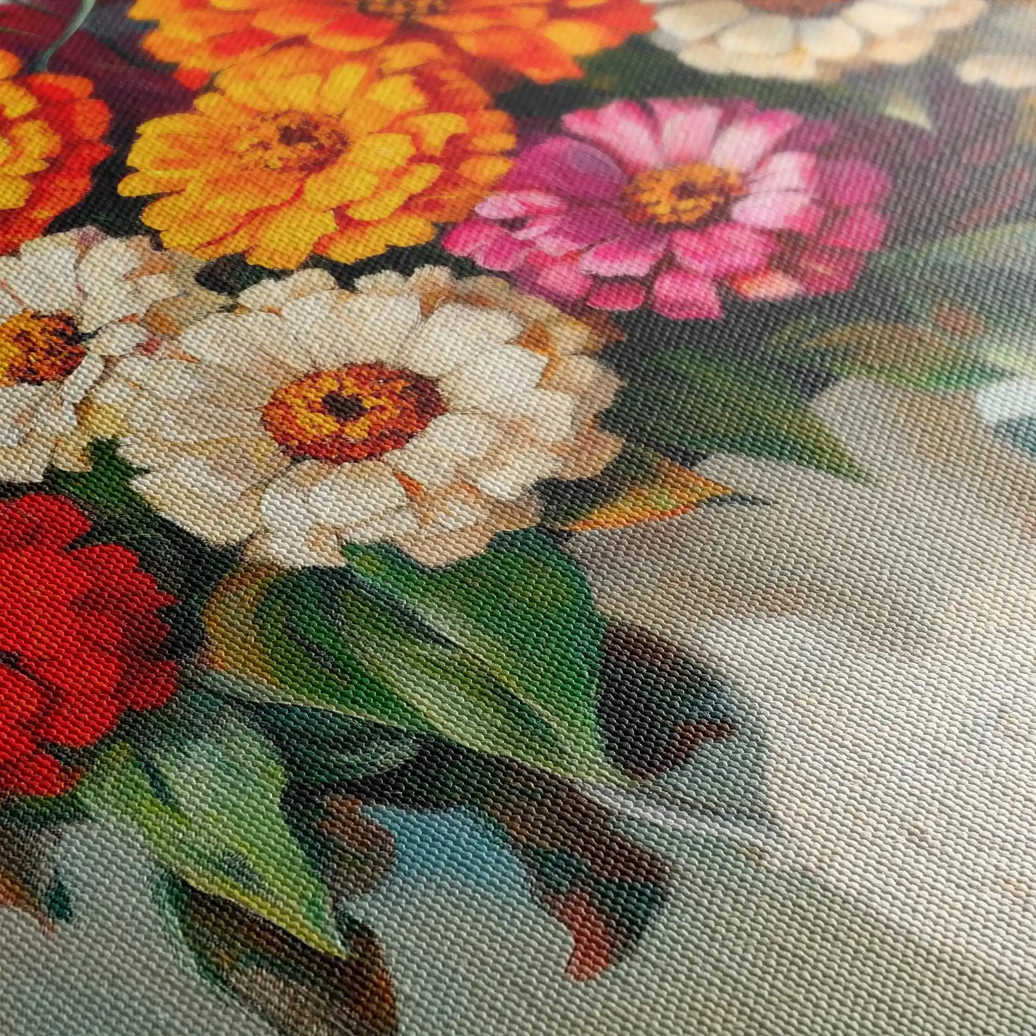 Floral Canvas Wall Art WAD1141-F 90 x 60 cm / Stretched on hidden frame