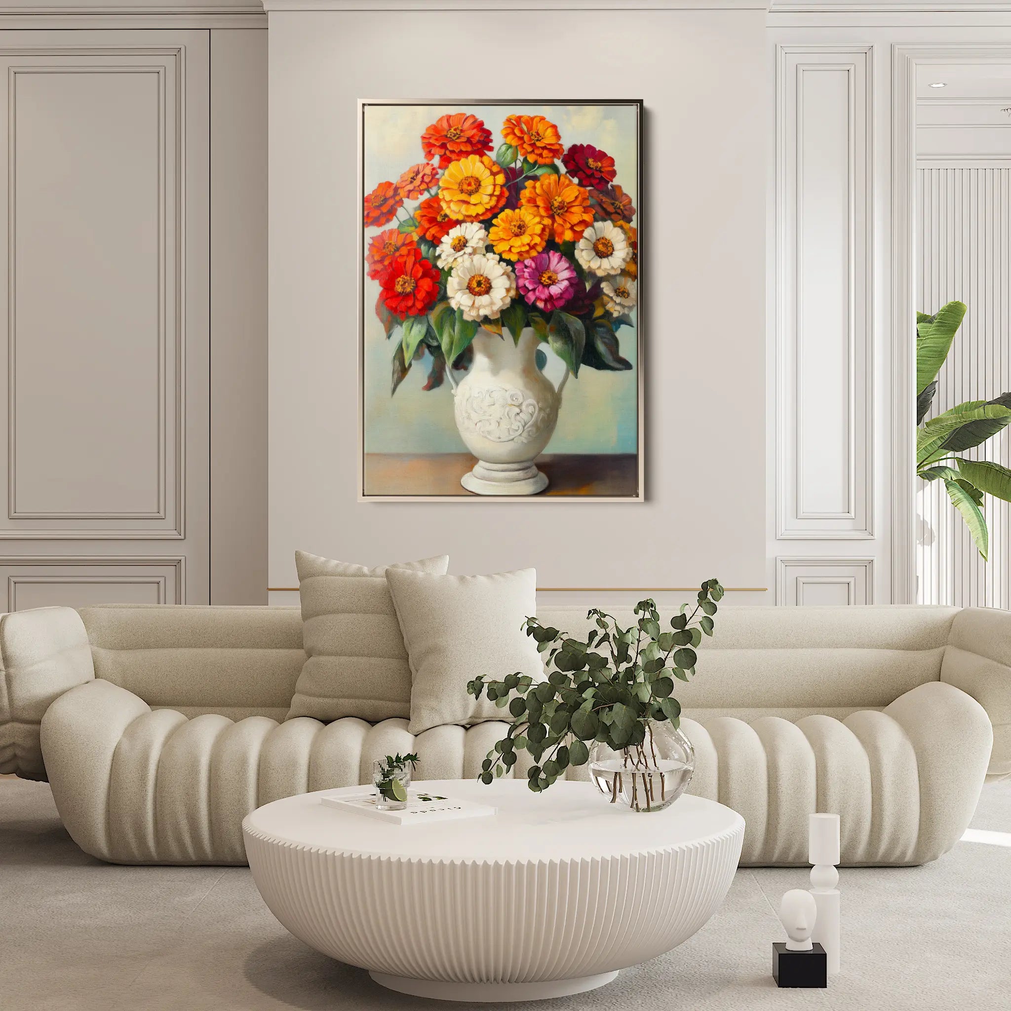 Floral Canvas Wall Art WAD1141-F 90 x 60 cm / Stretched on hidden frame